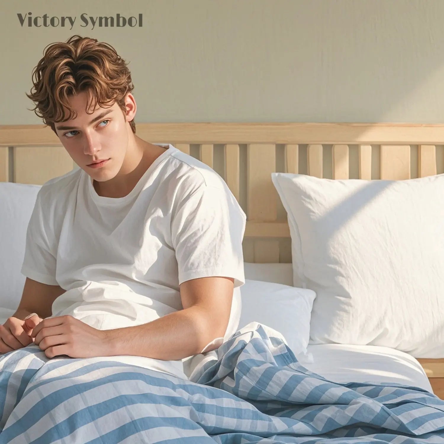 Say goodbye to restless nights. Elevate your sleep with linen bedding. - Victory Symbol