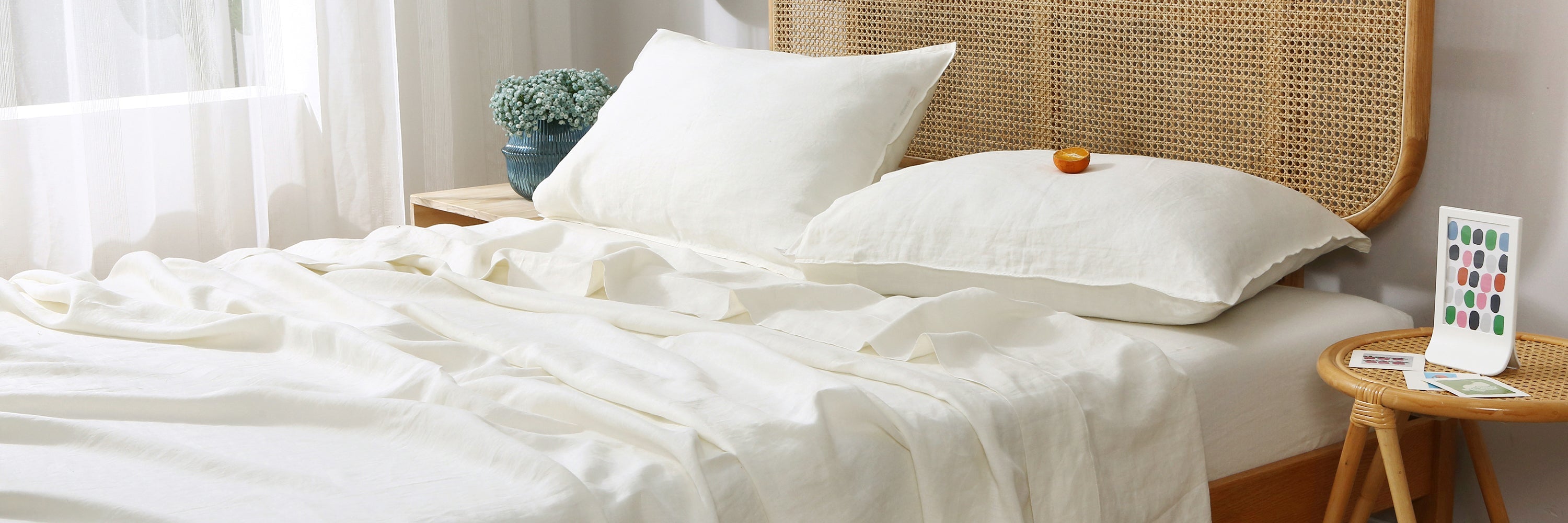 Linen-Hemp Interwoven Bedding-victory symbol