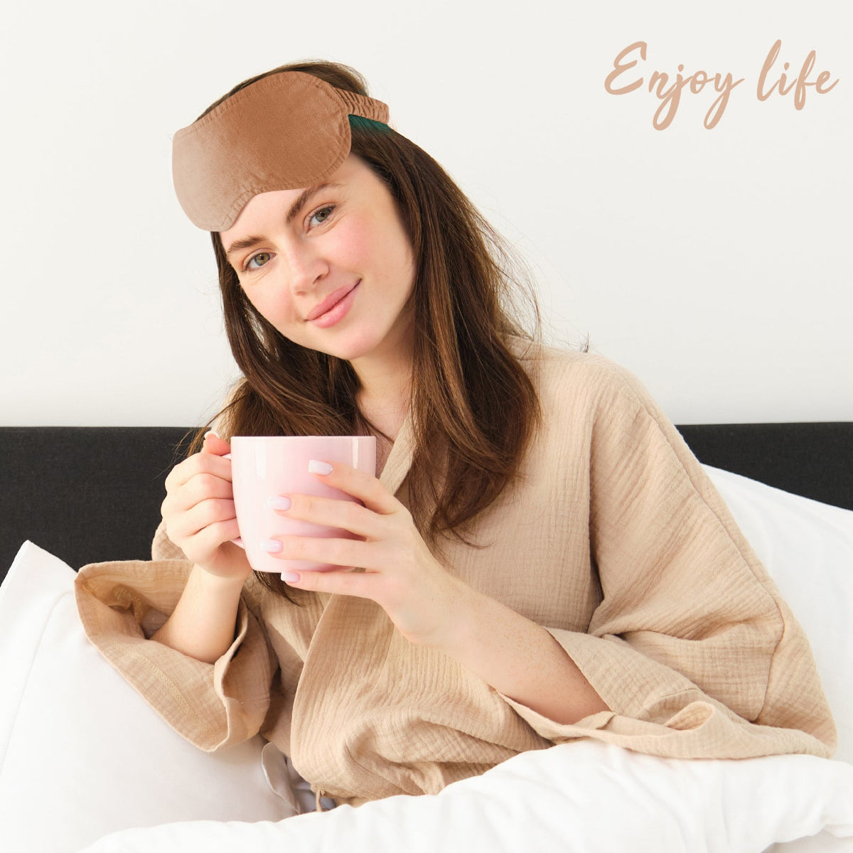 100 Organic Linen Eye Mask-Victory Symbol