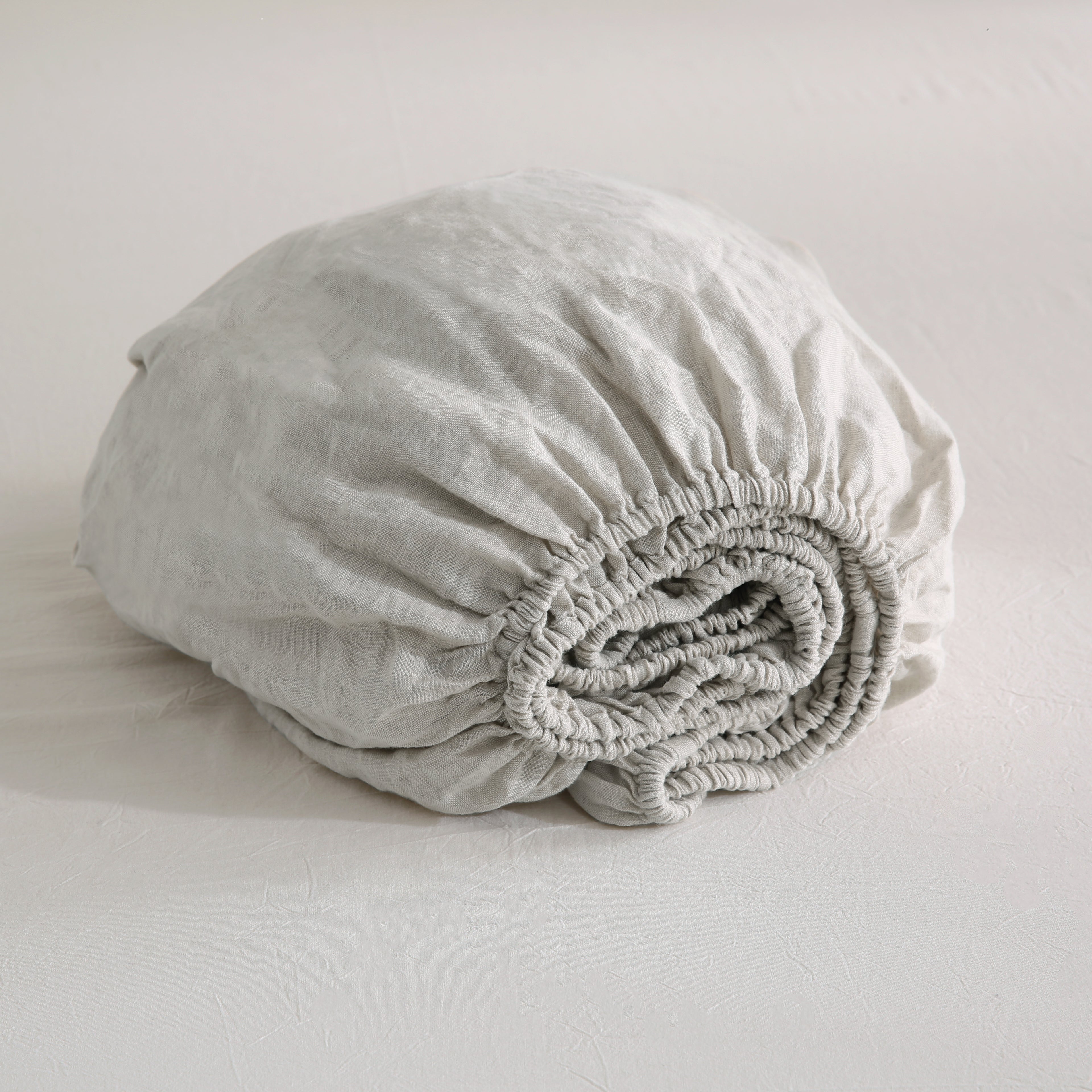 Natural Undyed Linen 100% Organic Linen Fitted Sheet