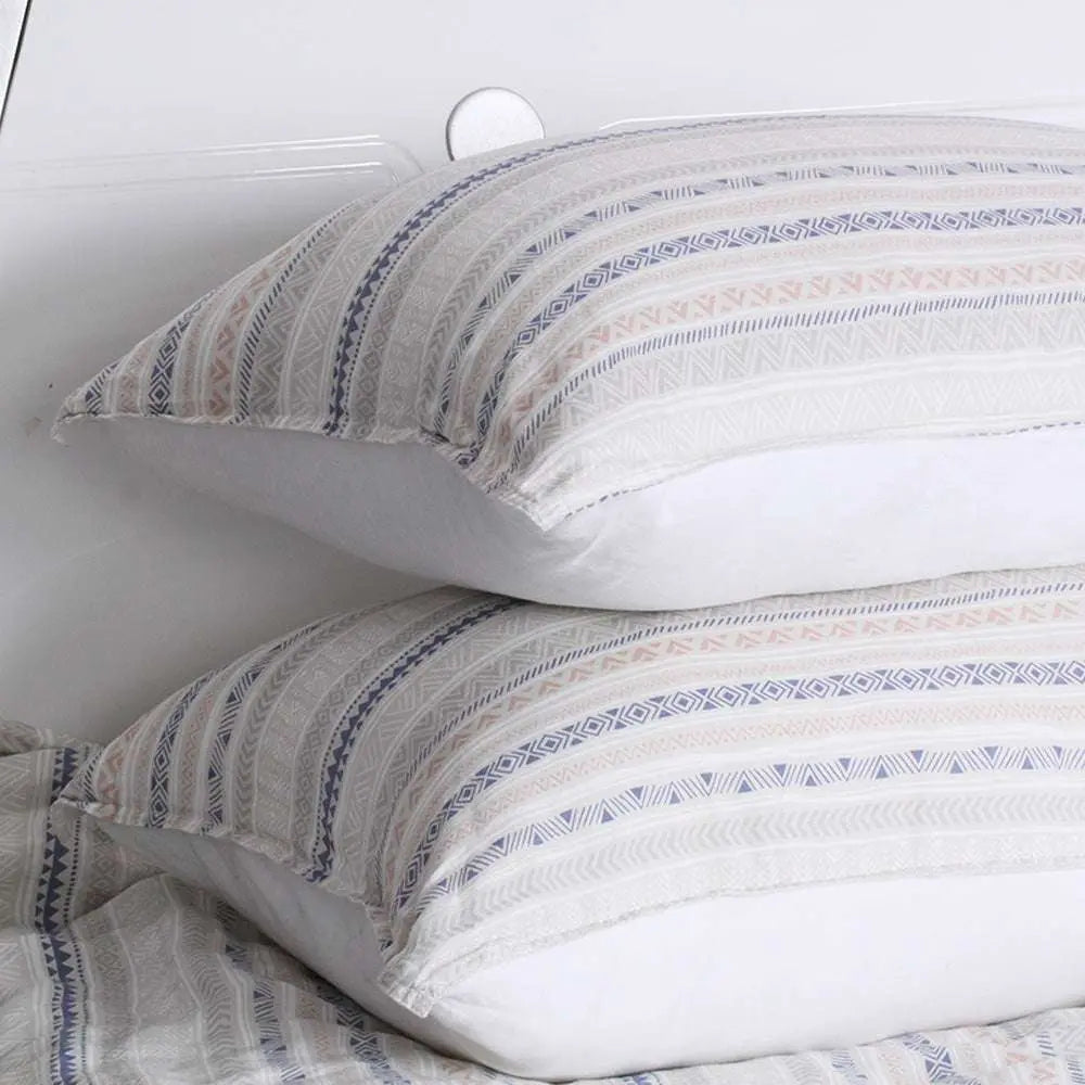 Bohemian 100% Organic Linen Duvet Cover Set-victory symbol