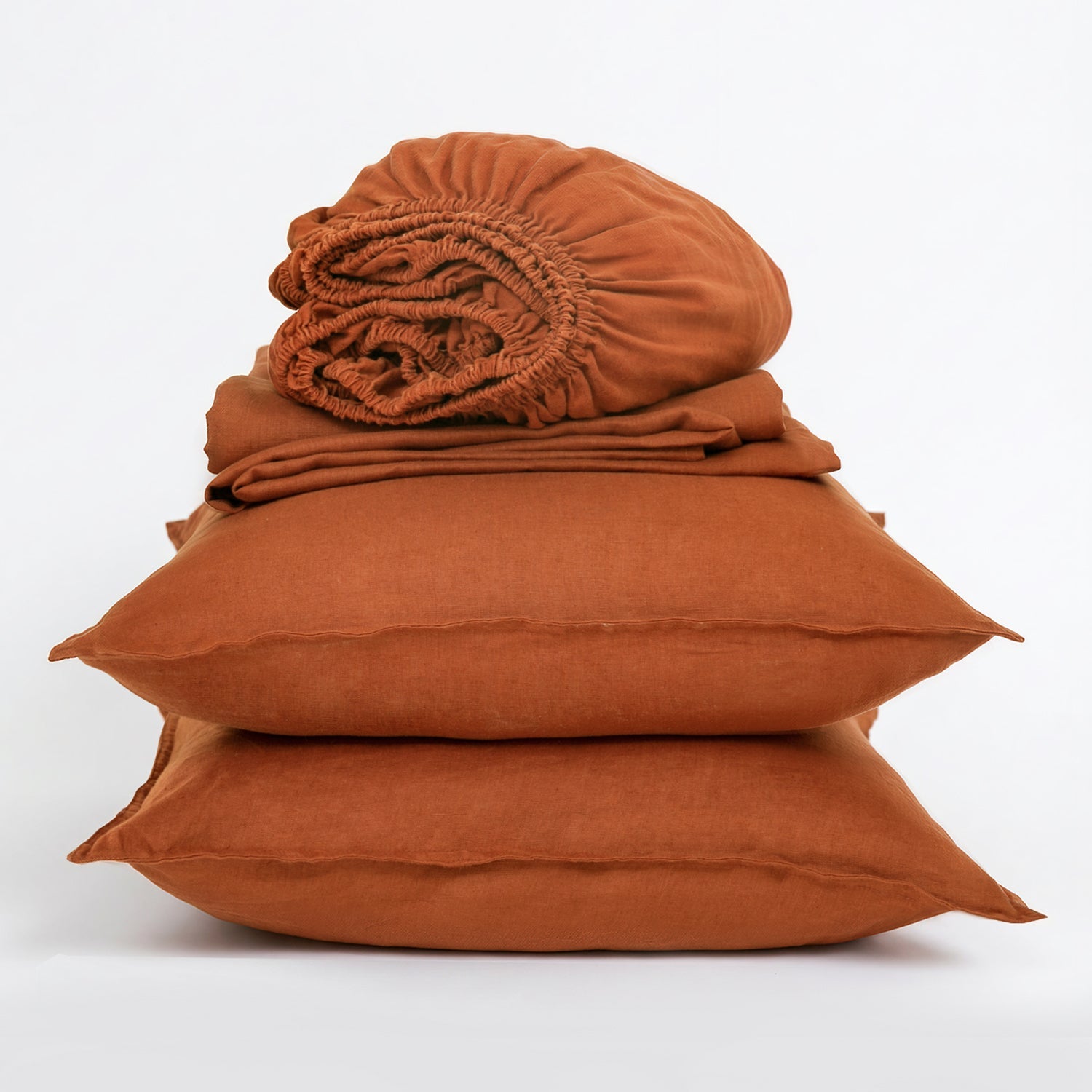 Caramel 100% Organic Linen Sheets Set