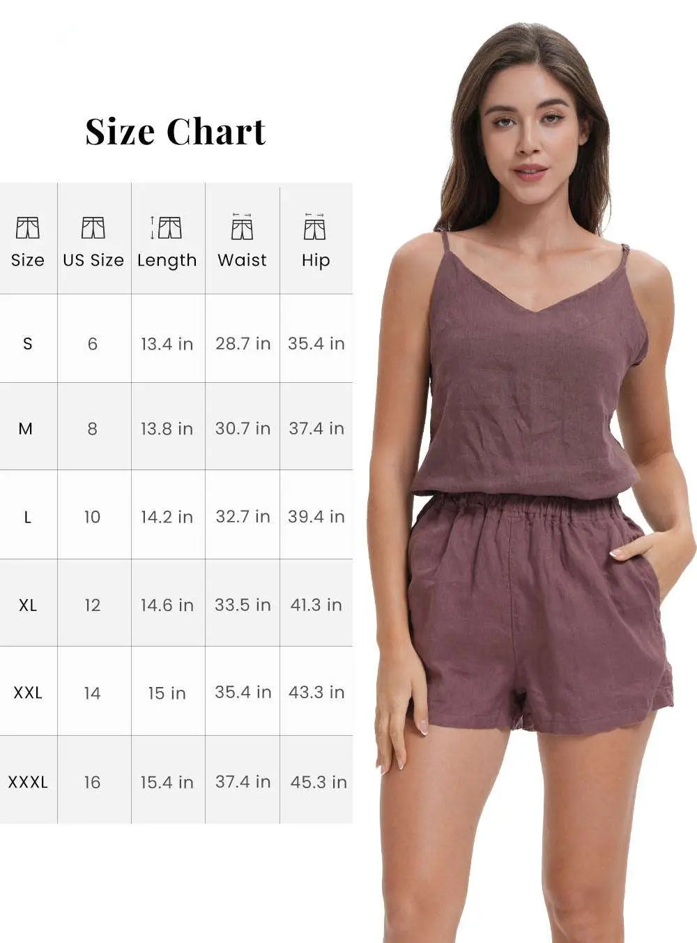 Cocoa Women's 100% Organic Linen Shorts-victory symbol