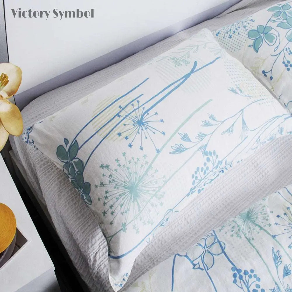 Garden Party Dream 100% Organic Linen Duvet Cover Set - Victory Symbol