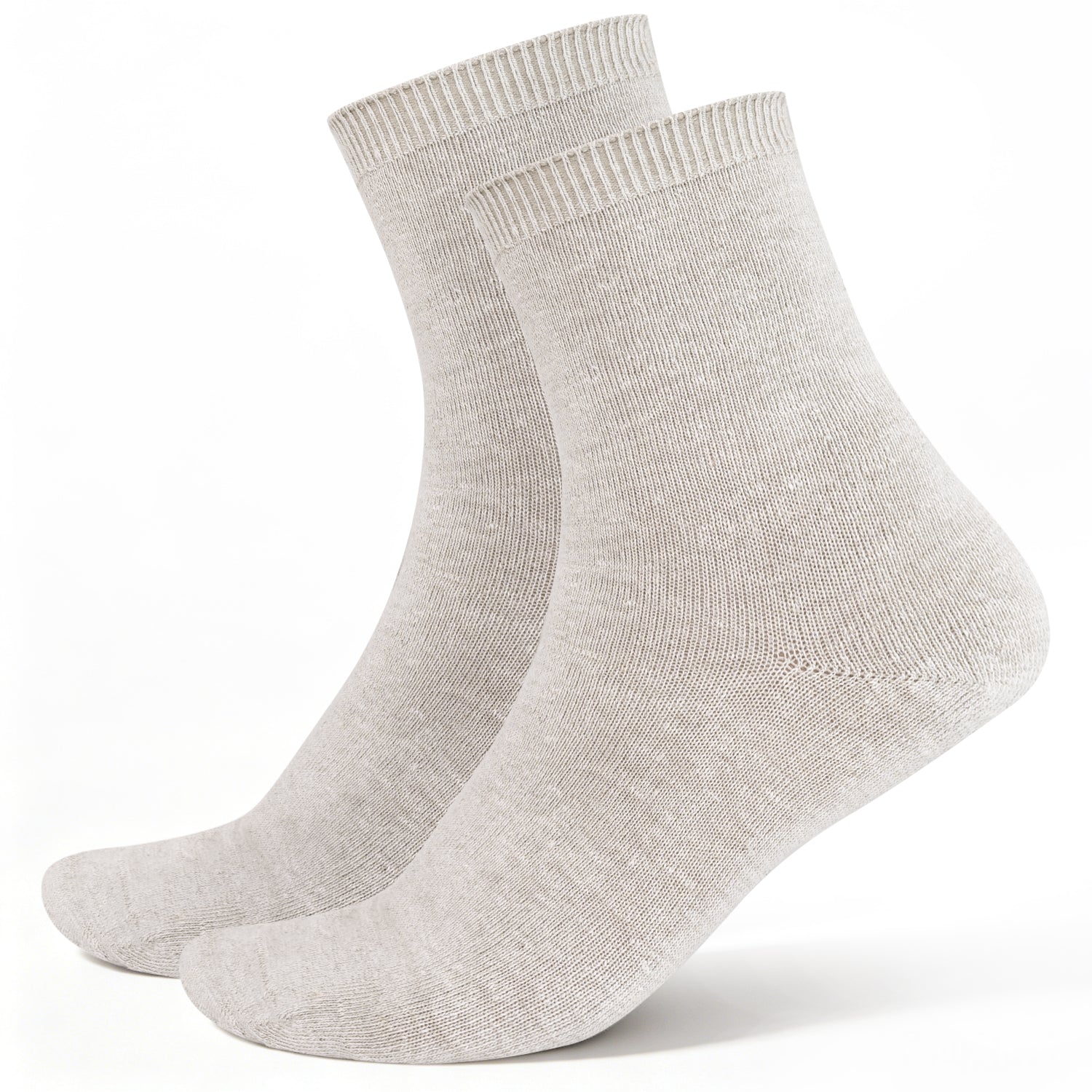 Grey 100% Organic Hemp Socks - Breathable & Anti-Odor-Victory Symbol