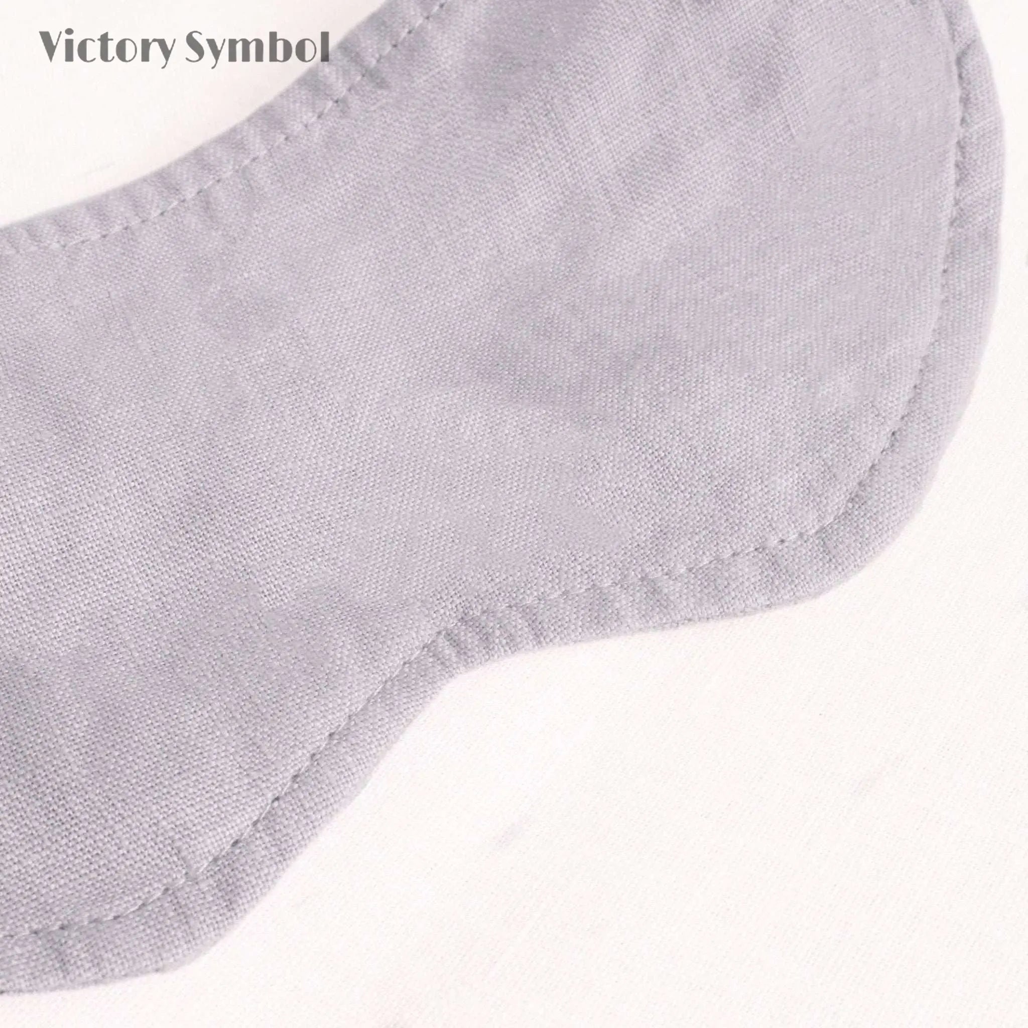 Light Purple 100% Organic Linen Eye Mask - Victory Symbol