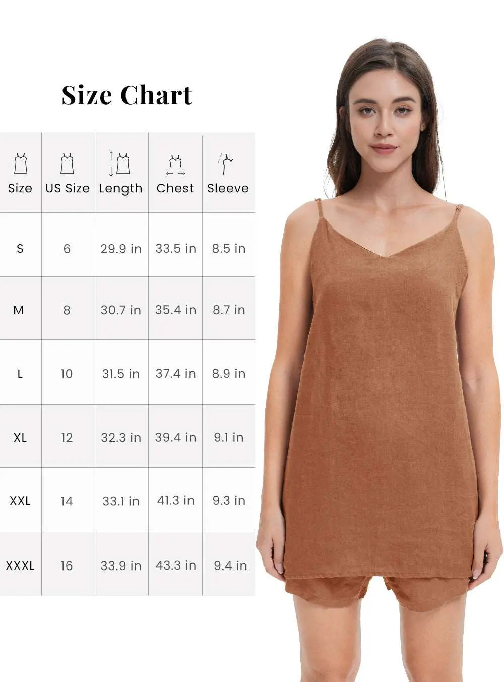 Rust Women's Linen Camisole Tank Top-victory symbol