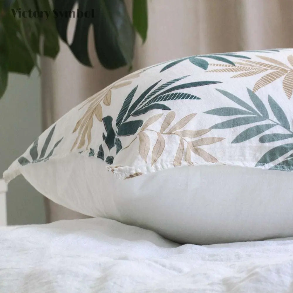 Tropical Rainforest 100% Organic Linen Duvet Cover Set - Victory Symbol