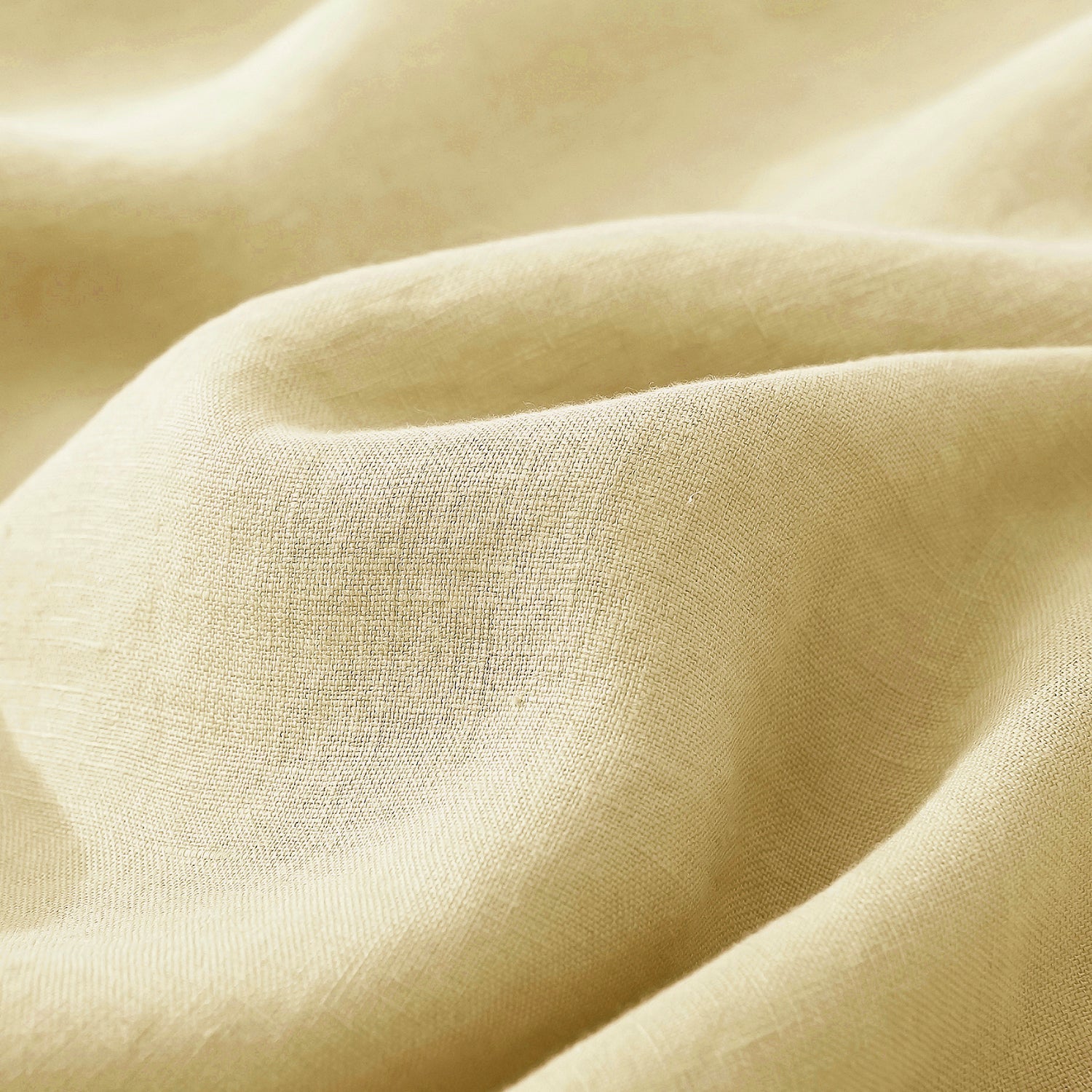 Vanilla Yellow 100% Organic Linen Fabric-Victory Symbol