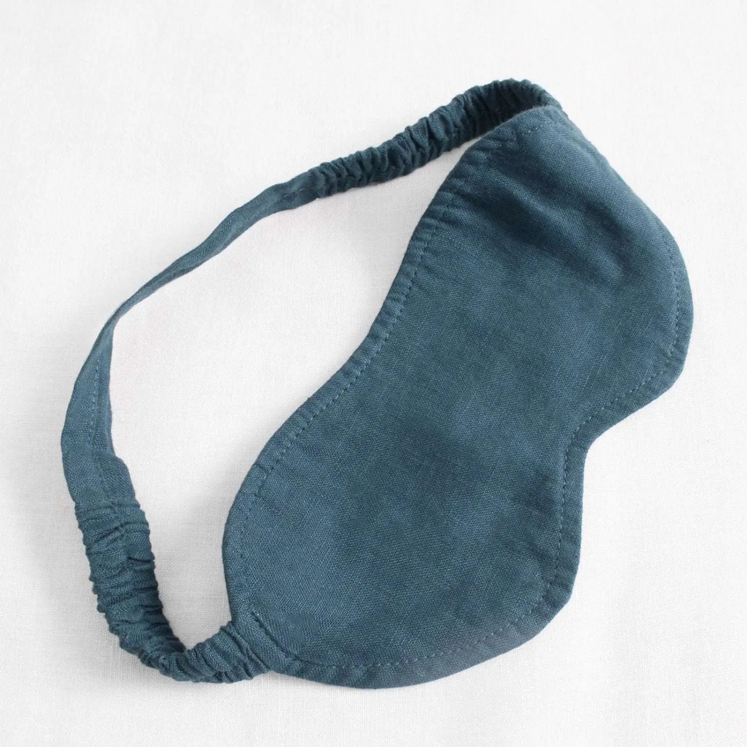 Vintage Blue 100% Organic Linen Eye Mask - Victory Symbol
