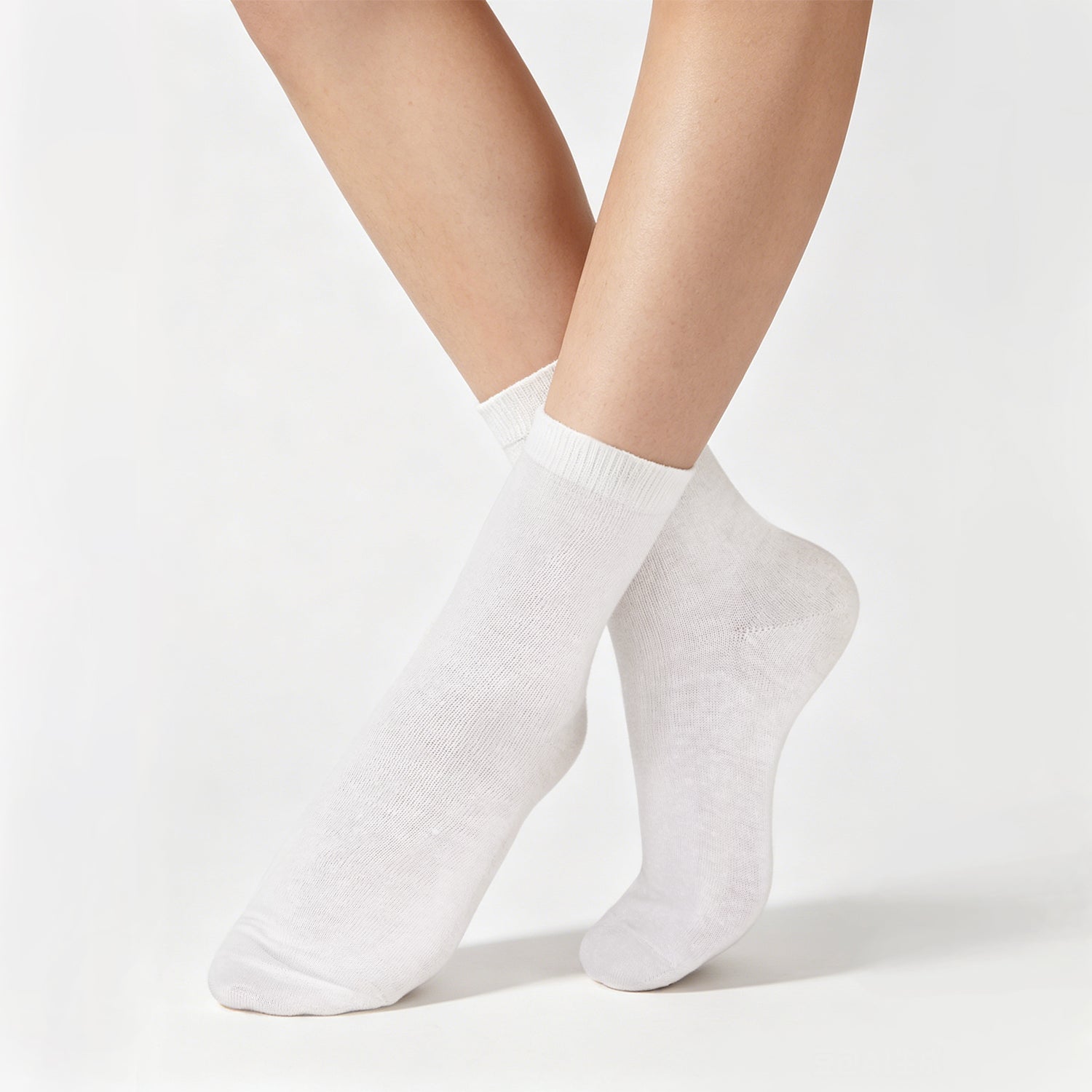 White 100% Organic Hemp Socks - Breathable & Anti-Odor-Victory Symbol