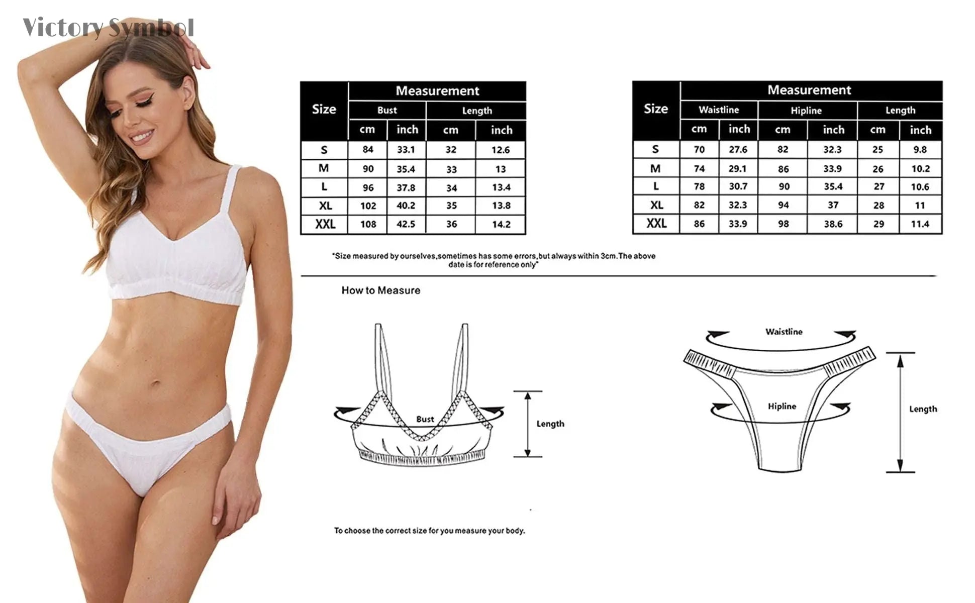 Women Organic Linen Breathable White Basic Comfortable Everyday Bra and Panty Sets-VICTORY SYMBOL