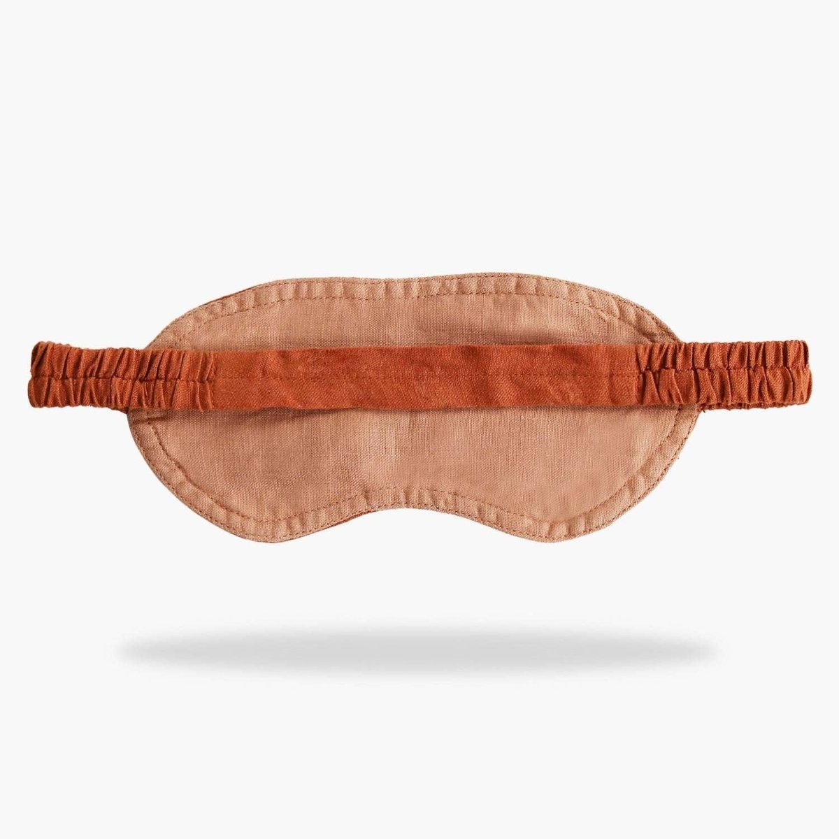 Caramel Colorblock 100% Organic Linen Eye Mask - Victory Symbol