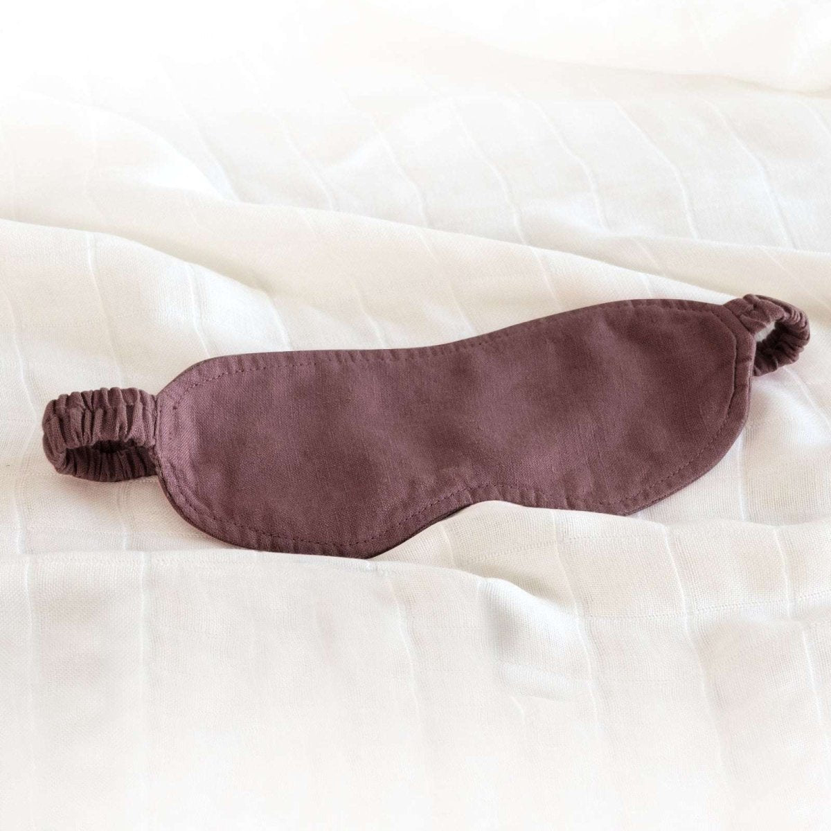 Cocoa 100% Organic Linen Eye Mask - Victory Symbol