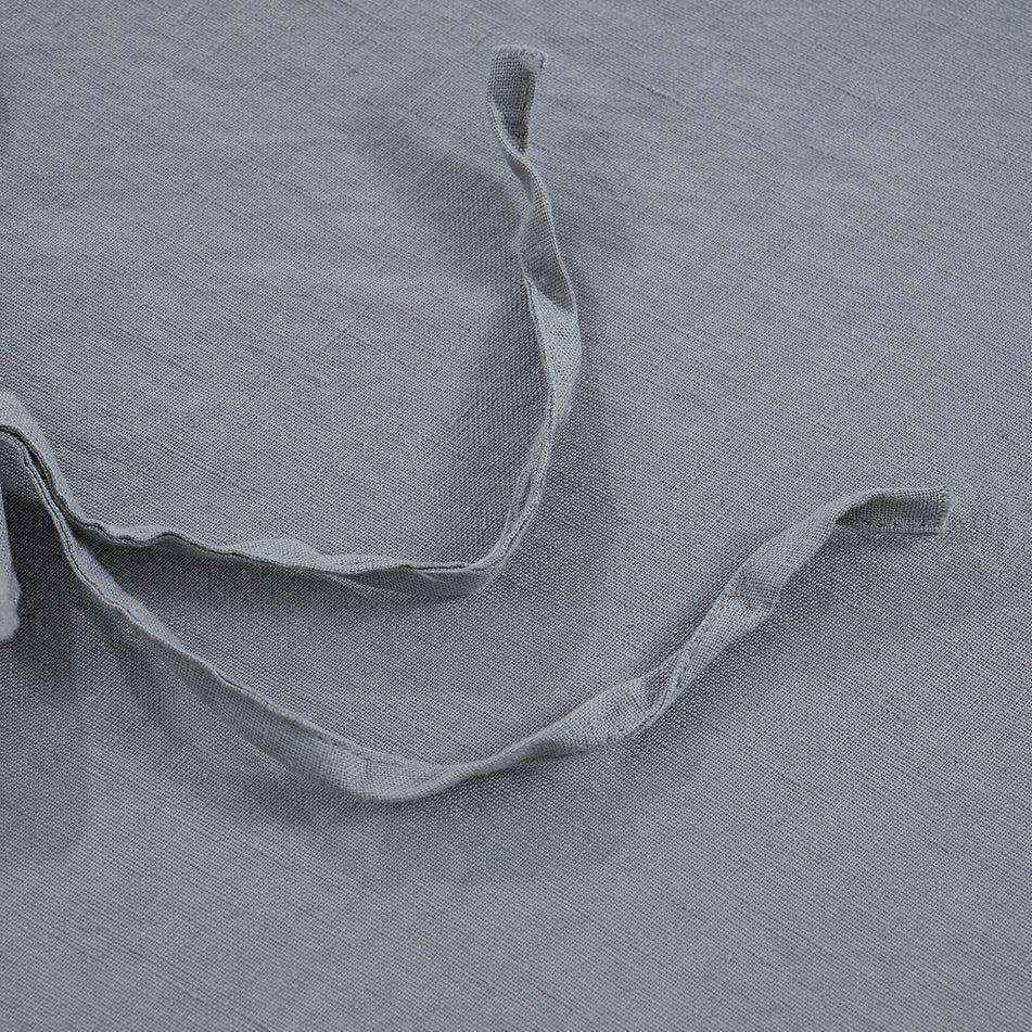 Light Grey 100% Organic Linen Duvet Cover Set