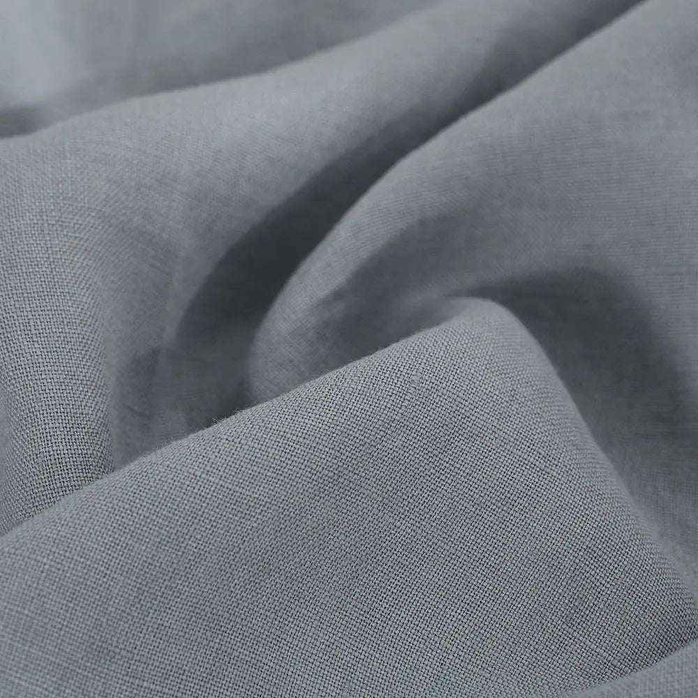 Light Grey 100% Organic Linen Fitted Sheet