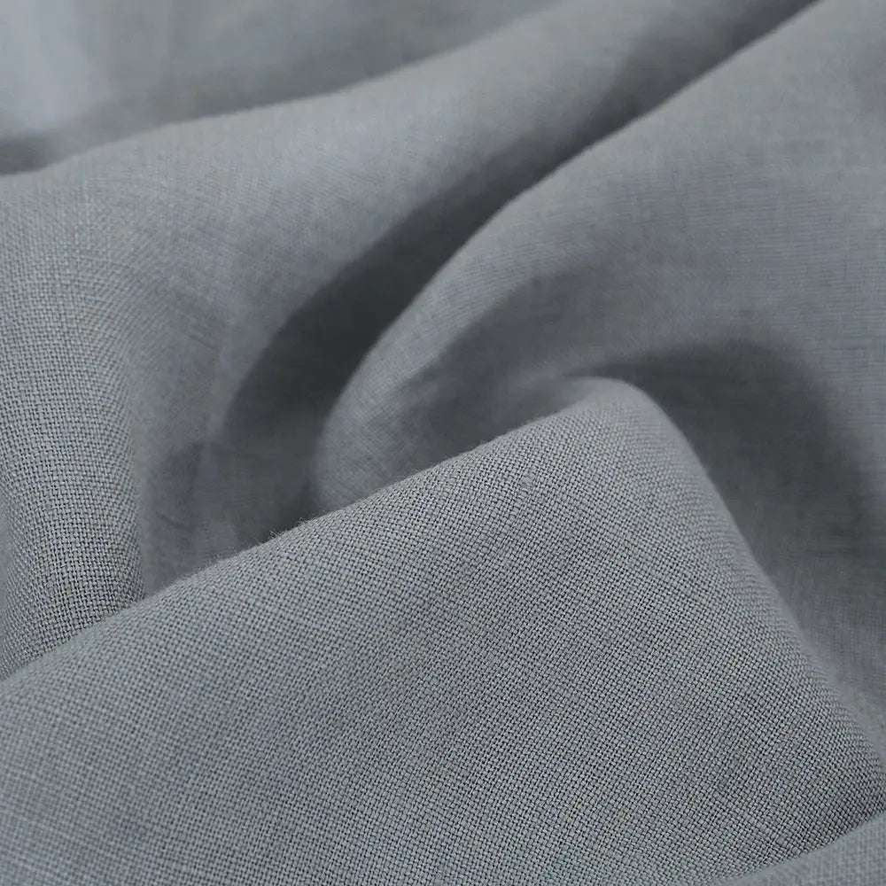 Light Grey 100% Organic Linen Fitted Sheet