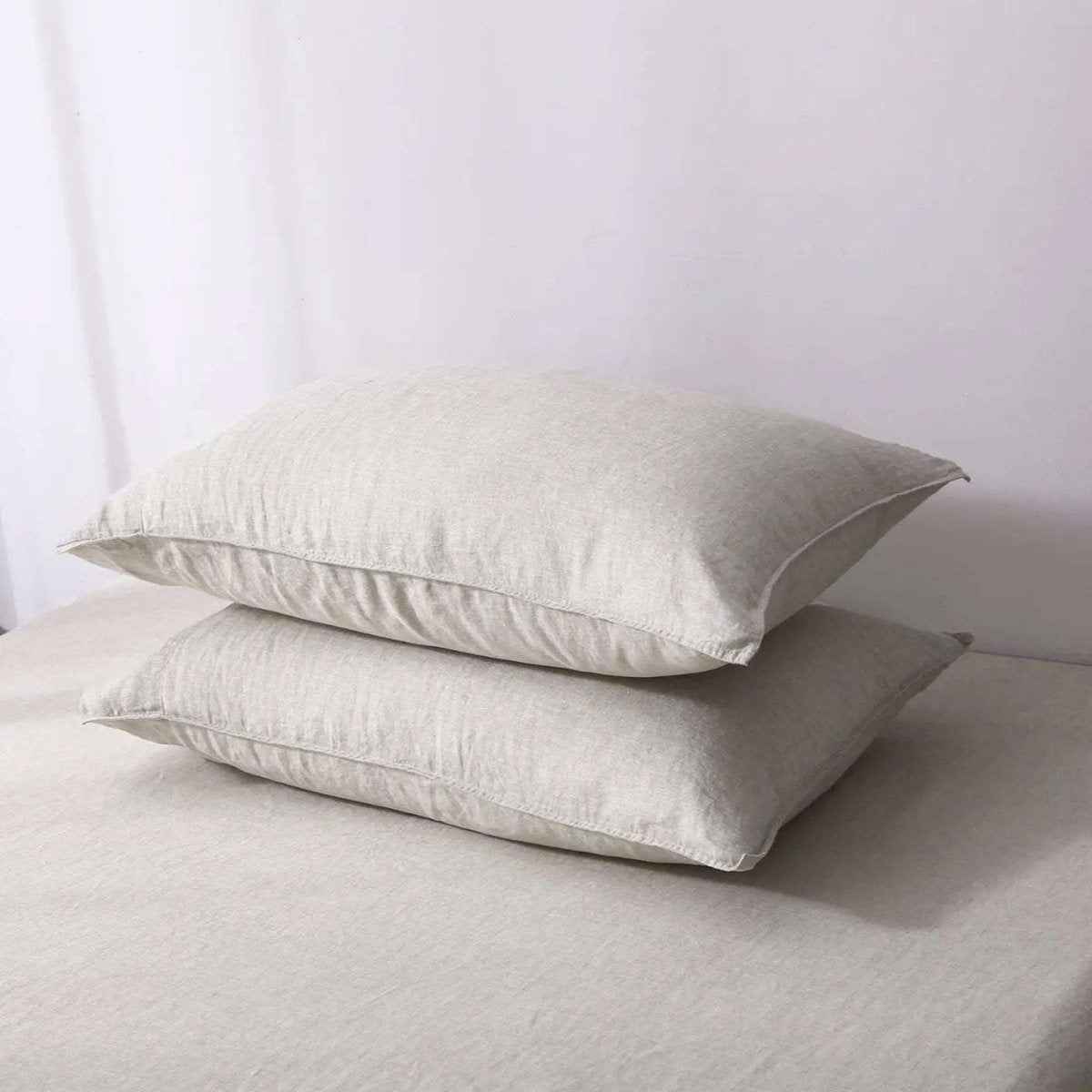 Natural Undyed Linen 100% Organic Linen Duvet Cover Set