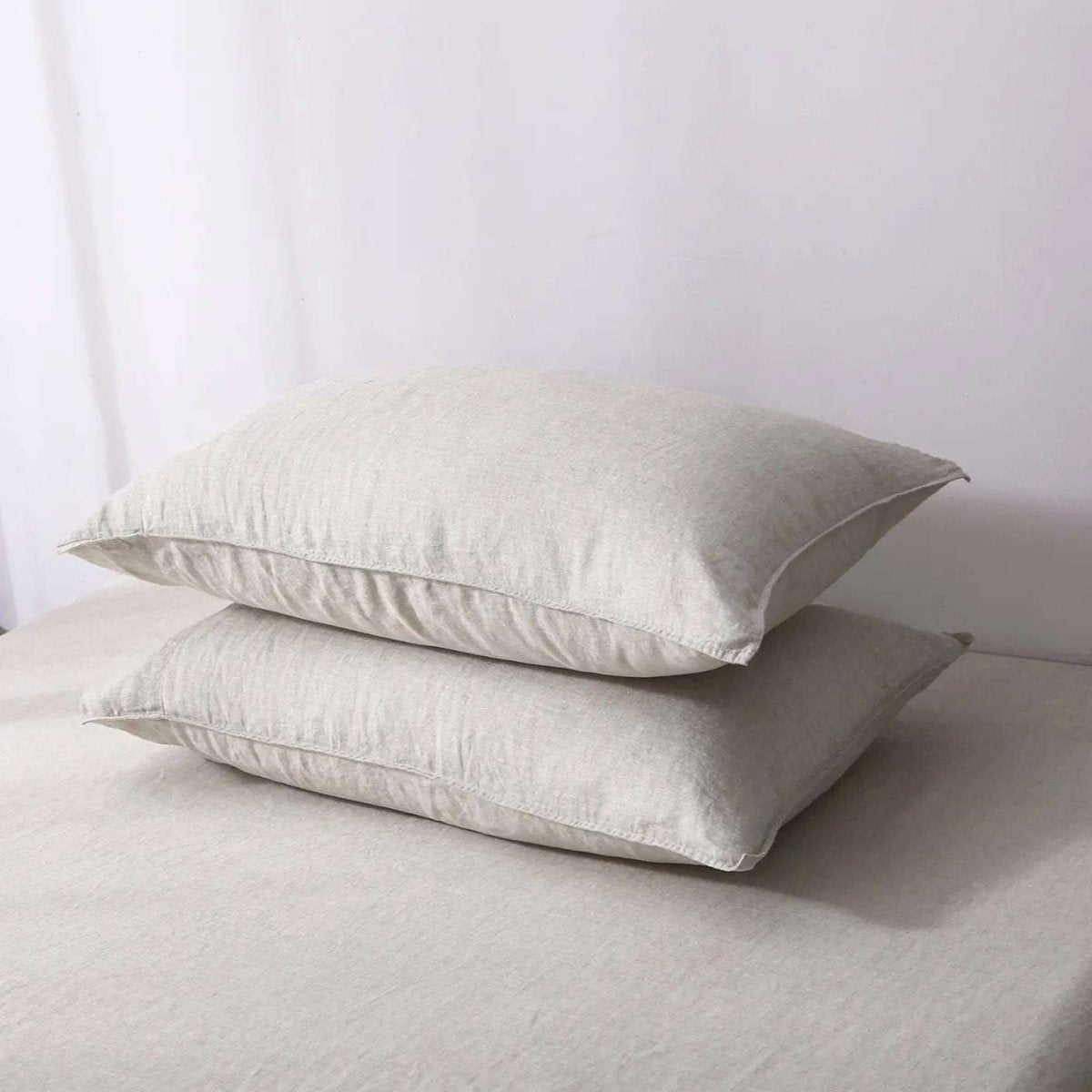 Natural Undyed Linen 100% Organic Linen Duvet Cover Set