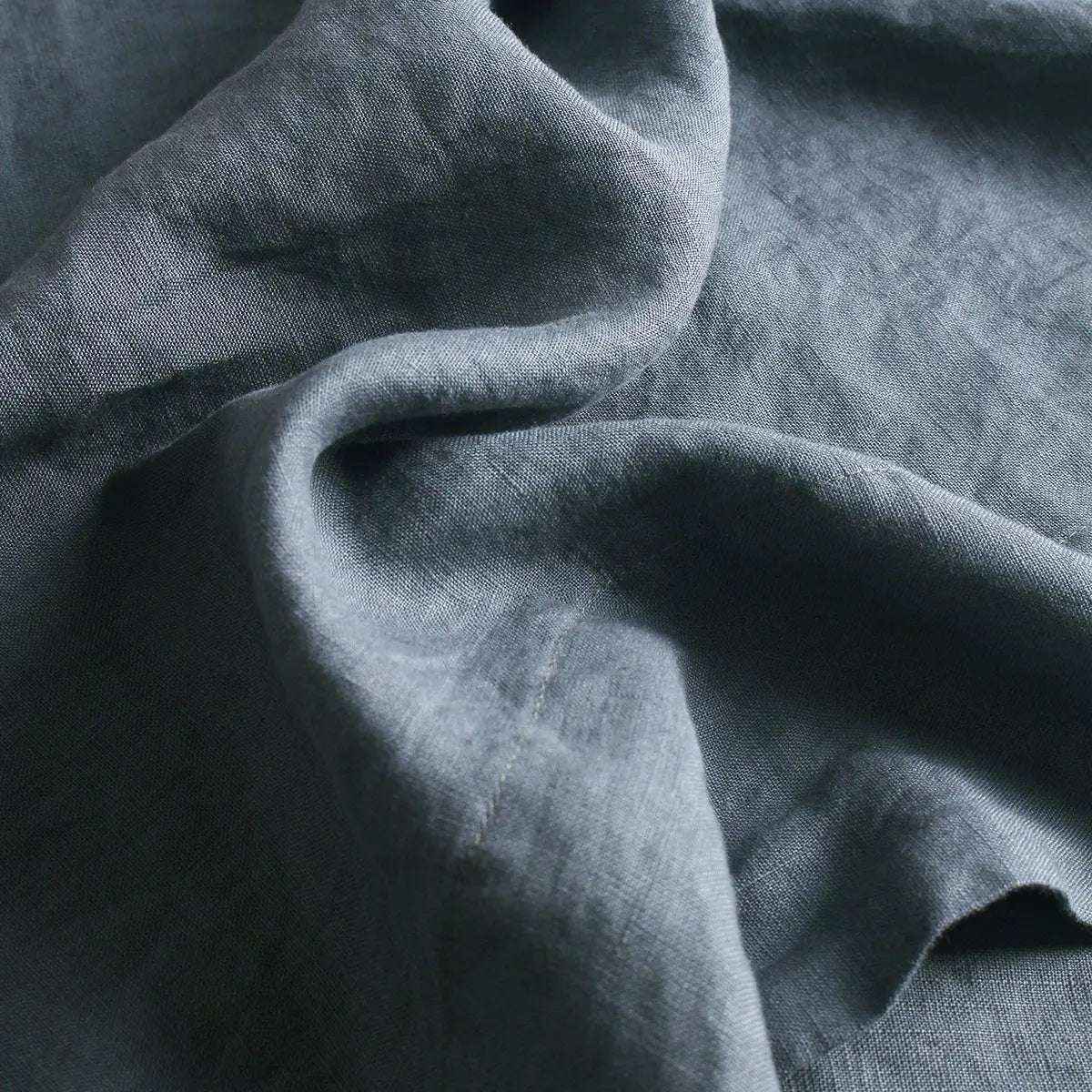 Silver Grey 100% Organic Linen Fitted Sheet
