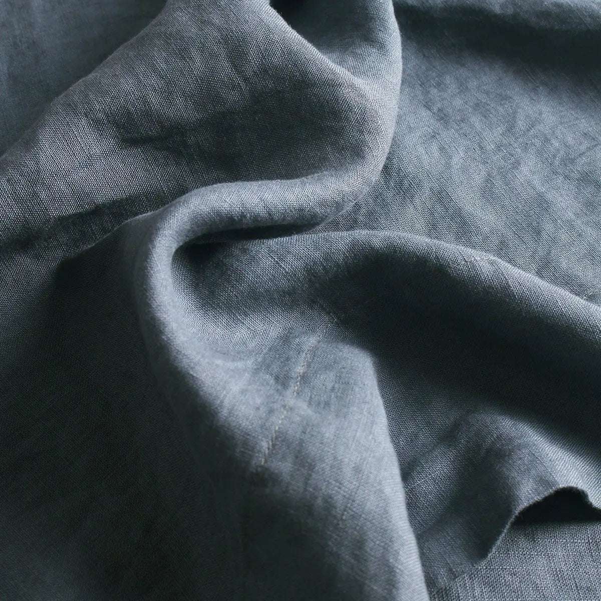 Silver Grey 100% Organic Linen Fitted Sheet