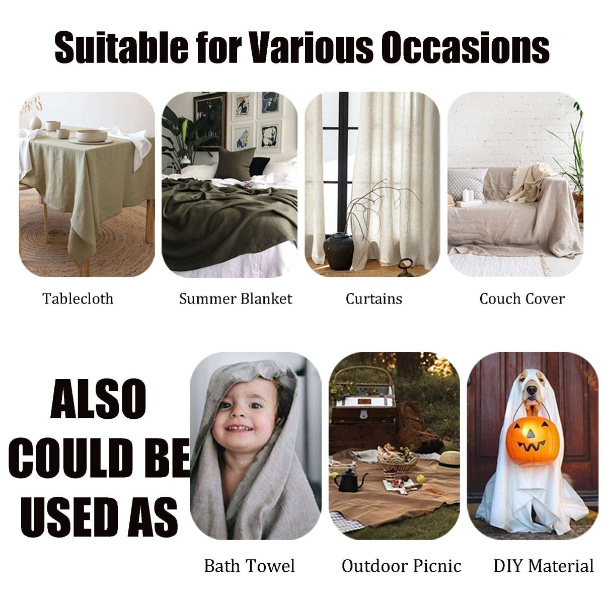 Twilight Lilac Purple 100% Organic Linen Flat Sheet - Victory Symbol