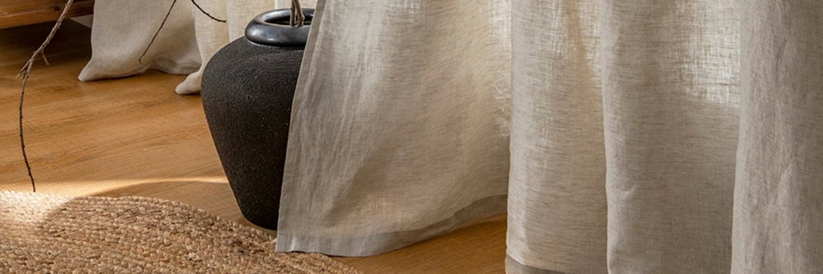 Linen Curtain - Victory Symbol