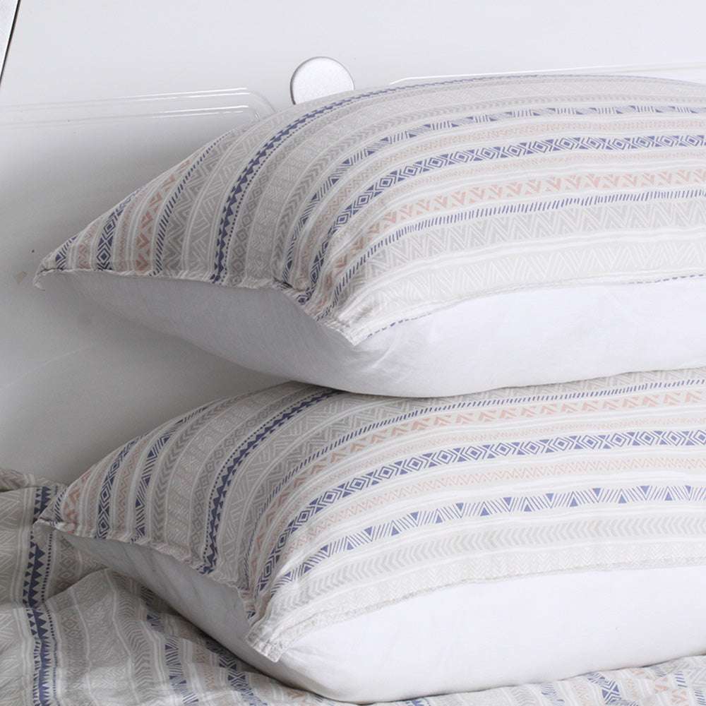 Bohemian 100% Organic Linen Duvet Cover Set-victory symbol