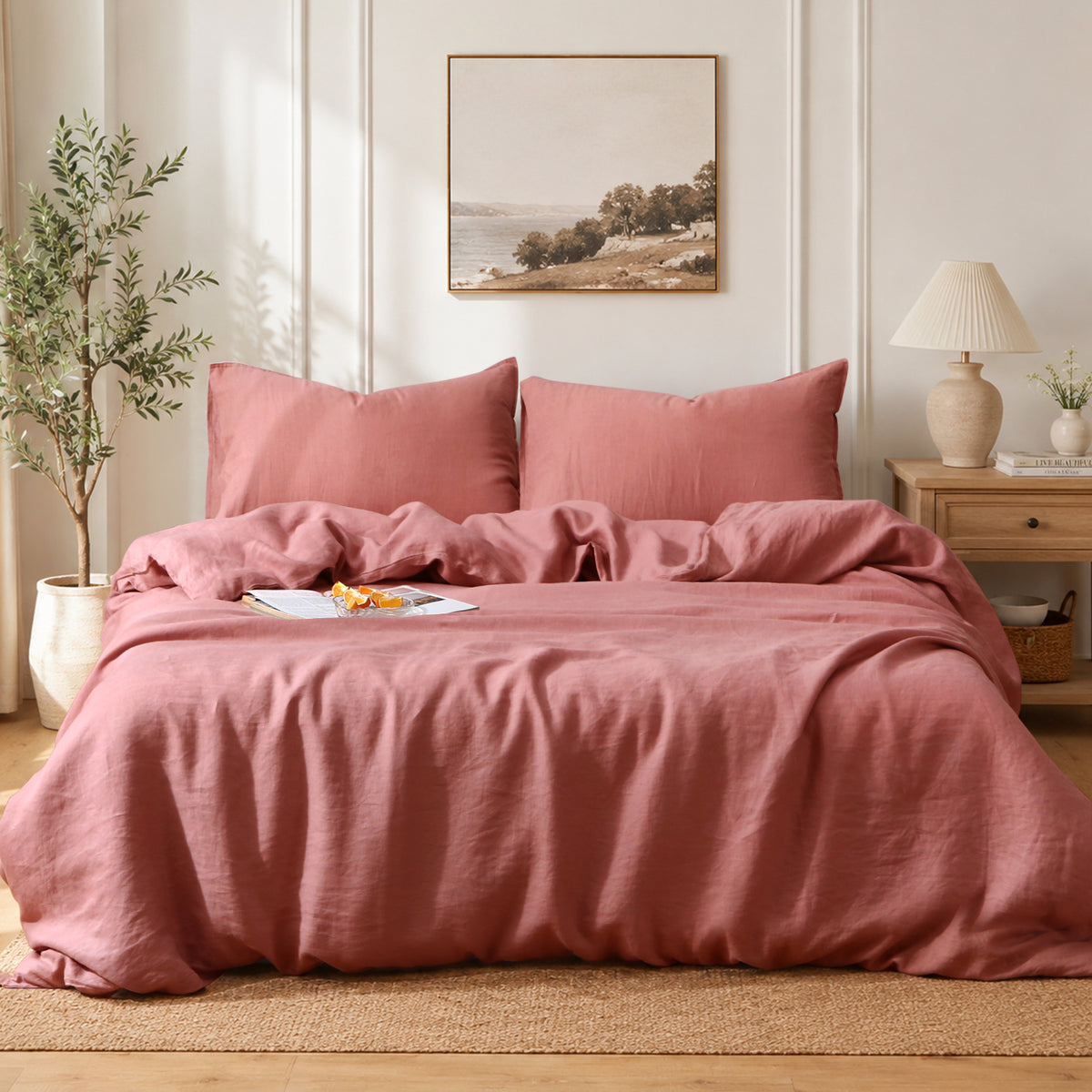 Clay-Red-100_-Organic-Linen-Duvet-Cover-Set_-Victory-Symbol