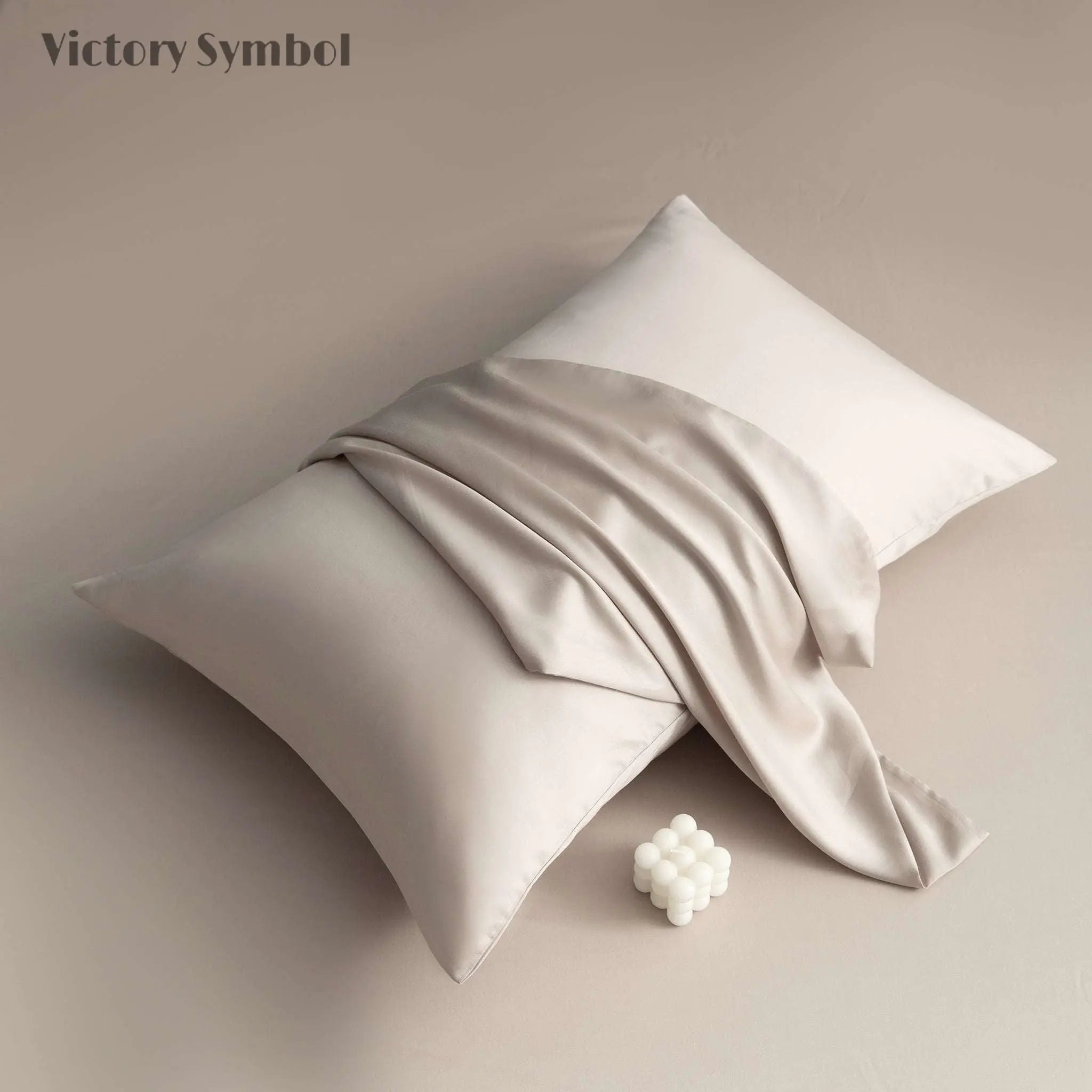 Khaki 100% Tencel Sheets Set - Victory Symbol