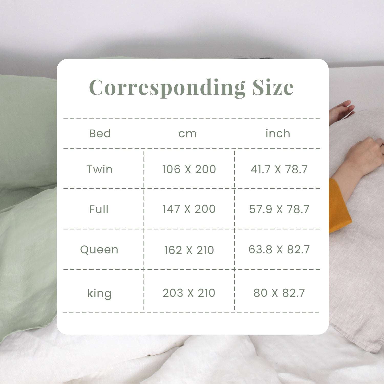 Mint Green 100% Linen Portable Bed Sheet