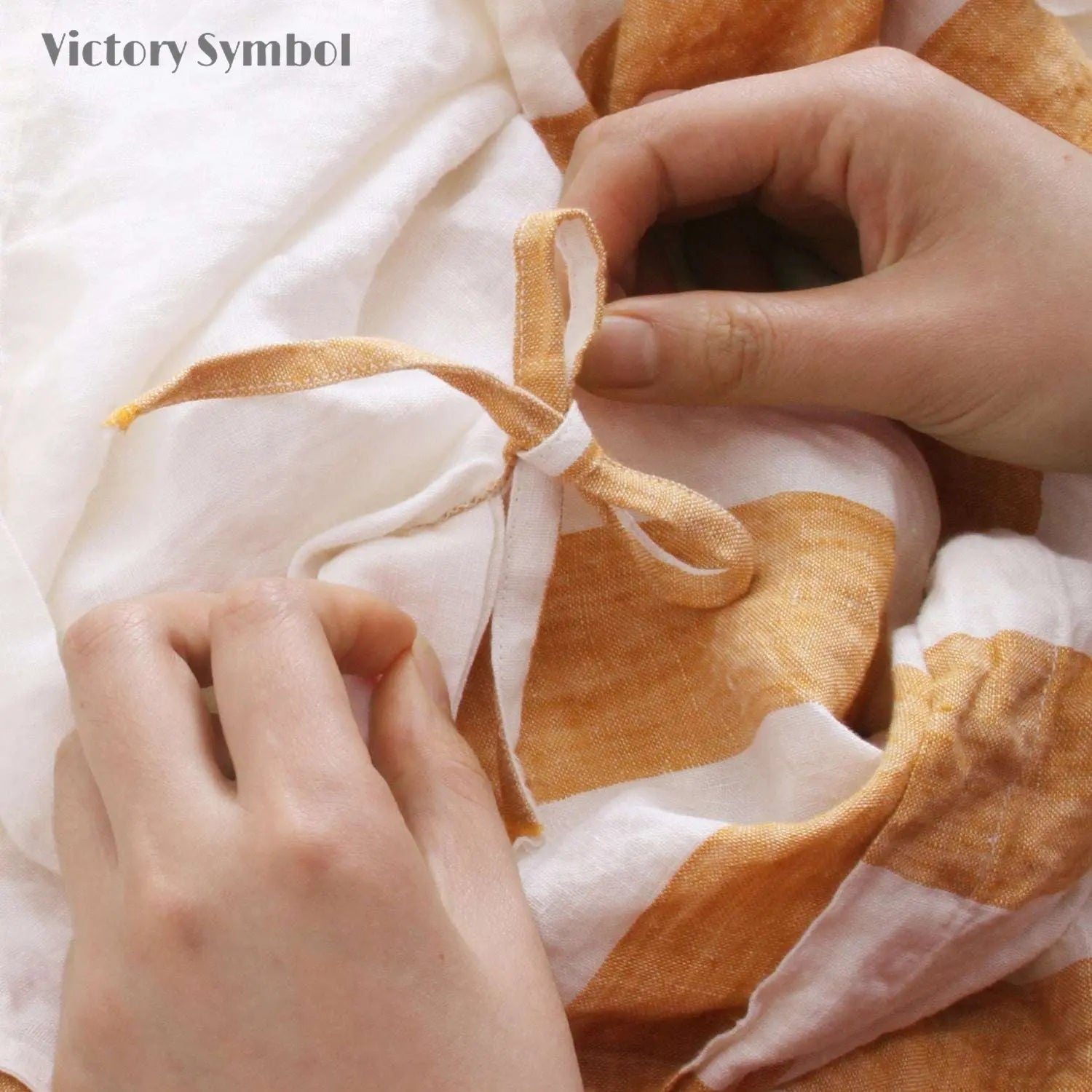 Yellow Stripe 100% Organic Linen Yarn Dyed Duvet Cover  (Only 1 Piece).