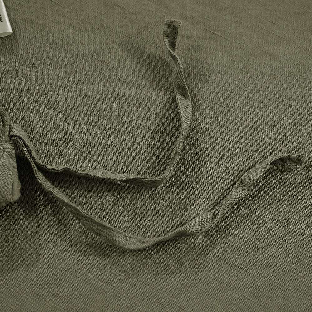Burnt Olive 100% Organic Linen Duvet Cover (Only 1 Piece) - Victory Symbol