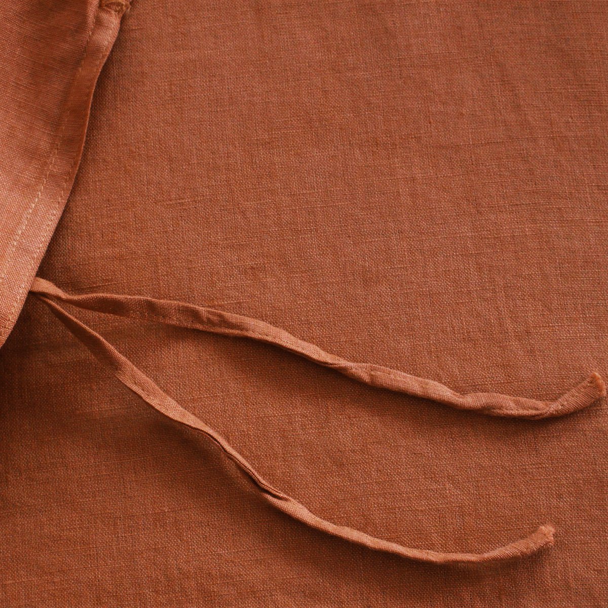 Caramel 100% Organic Linen Duvet Cover Set - Victory Symbol