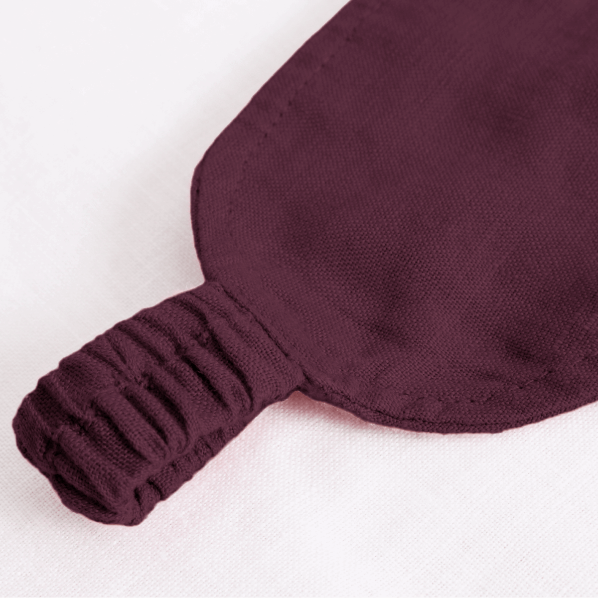 Claret Red 100% Organic Linen Eye Mask - Victory Symbol