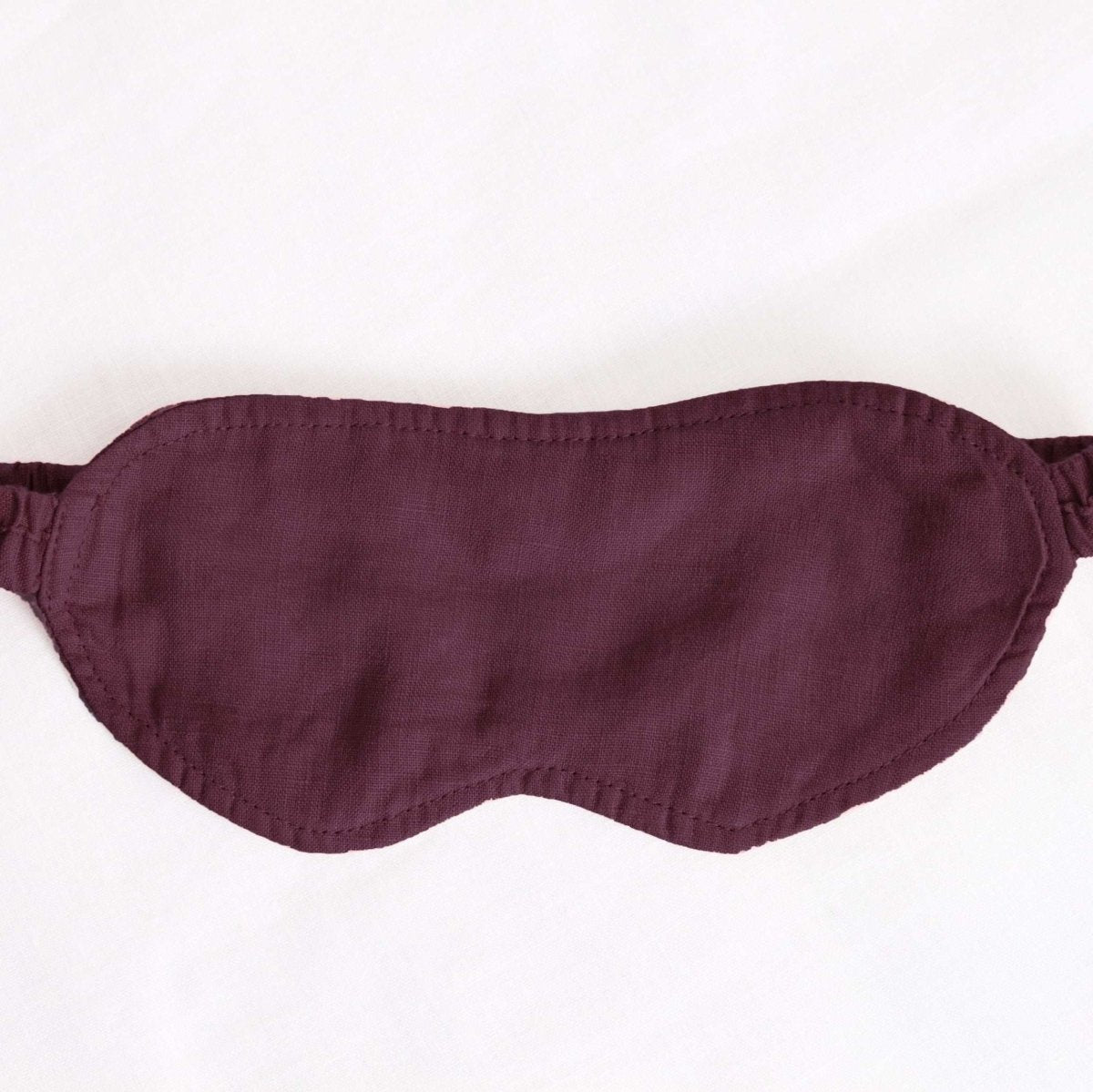Claret Red 100% Organic Linen Eye Mask - Victory Symbol