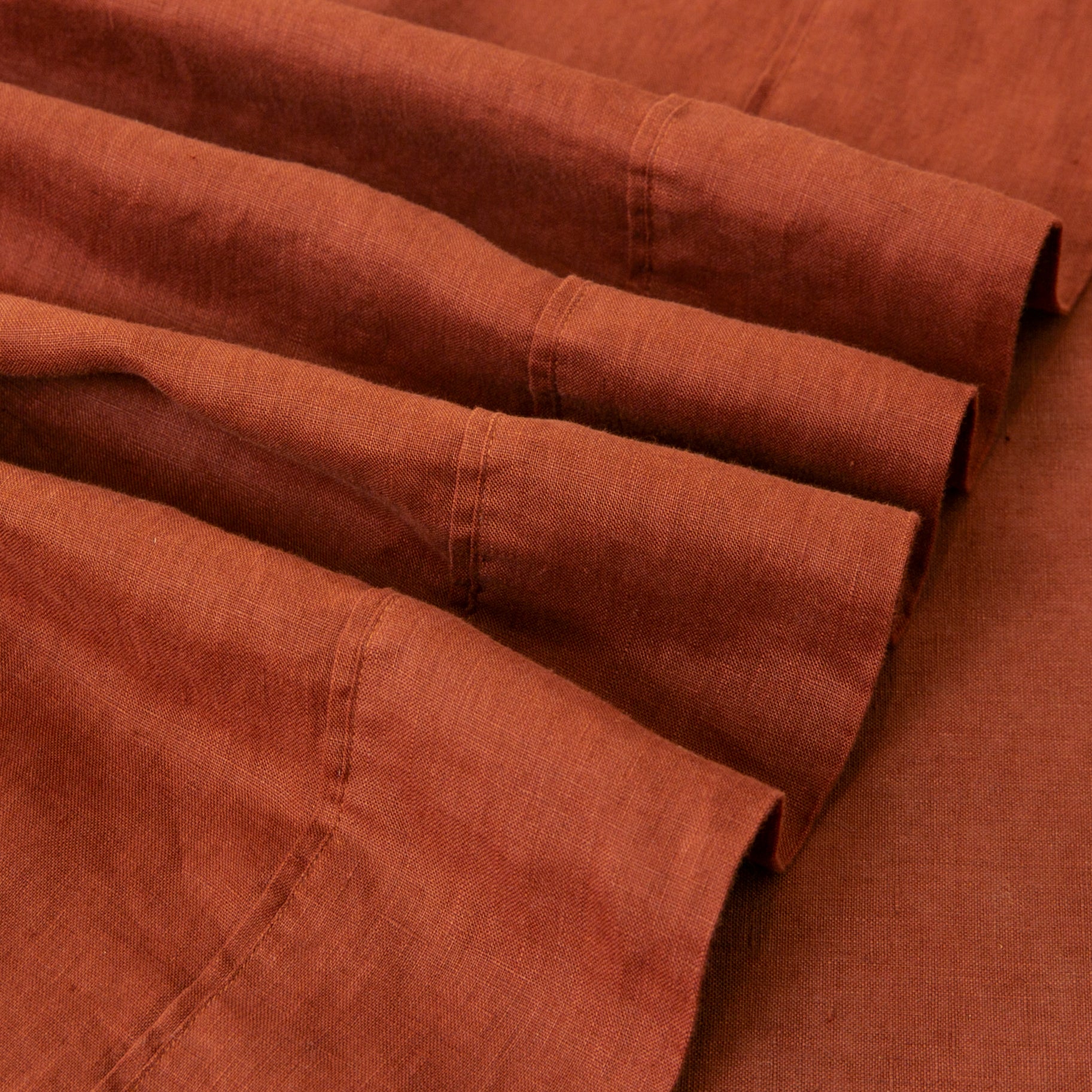 Burgundy 100% Organic Linen Sheets Set