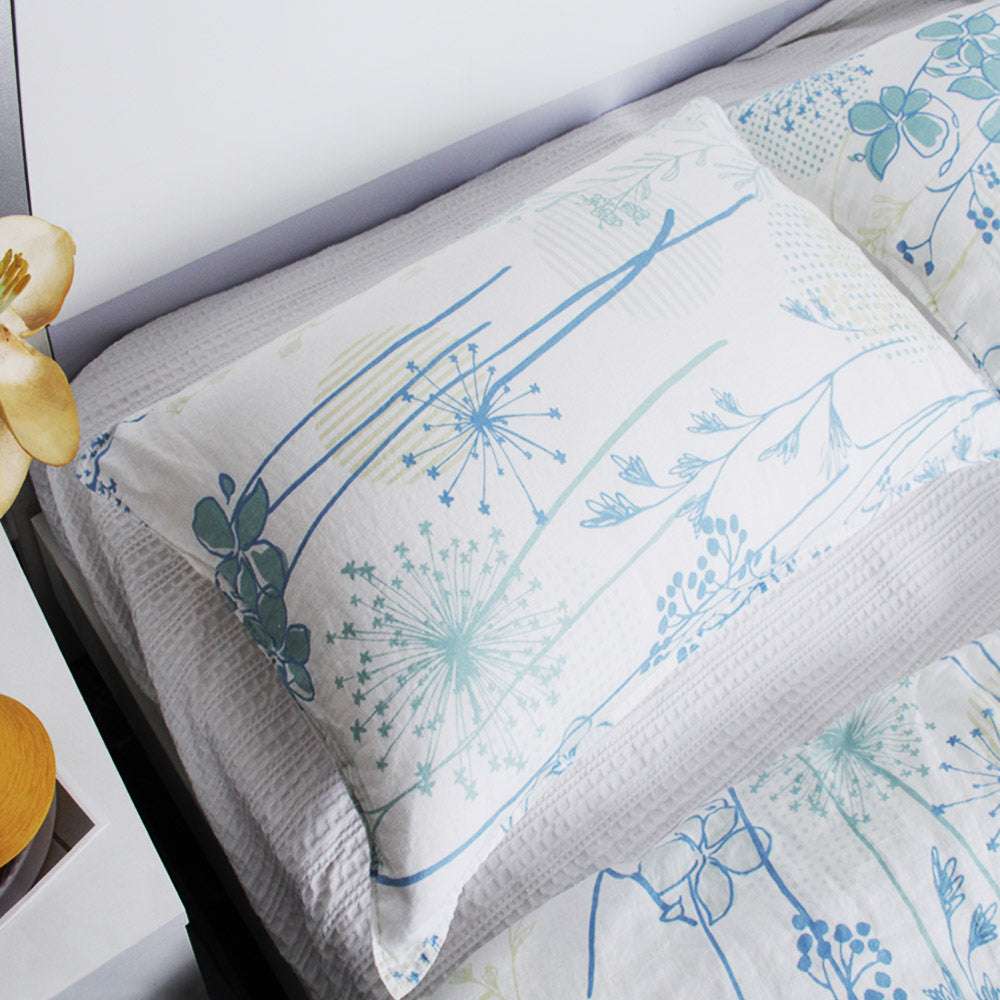 Garden Party Dream 100% Organic Linen Duvet Cover Set - Victory Symbol