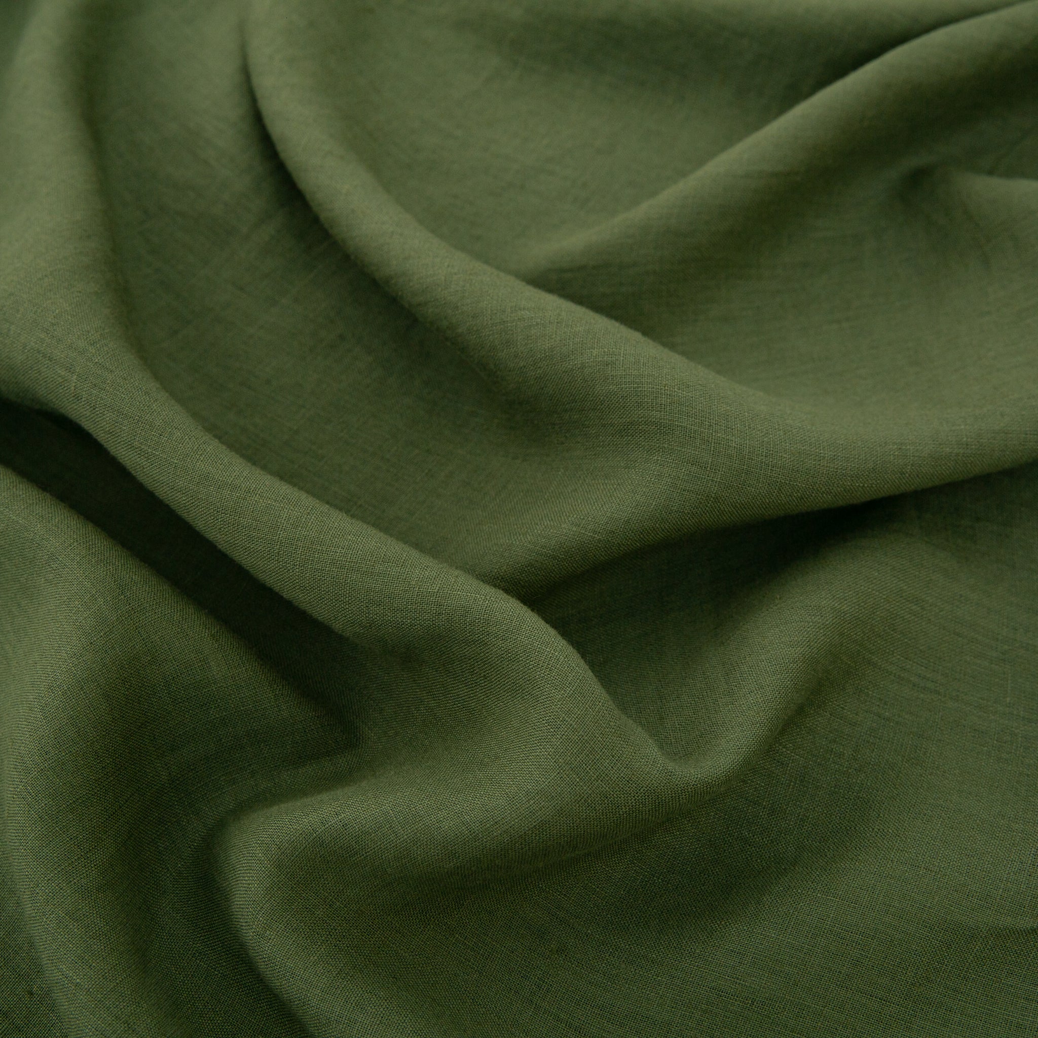 Juniper Green 100% Organic Linen Fitted Sheet - Victory Symbol