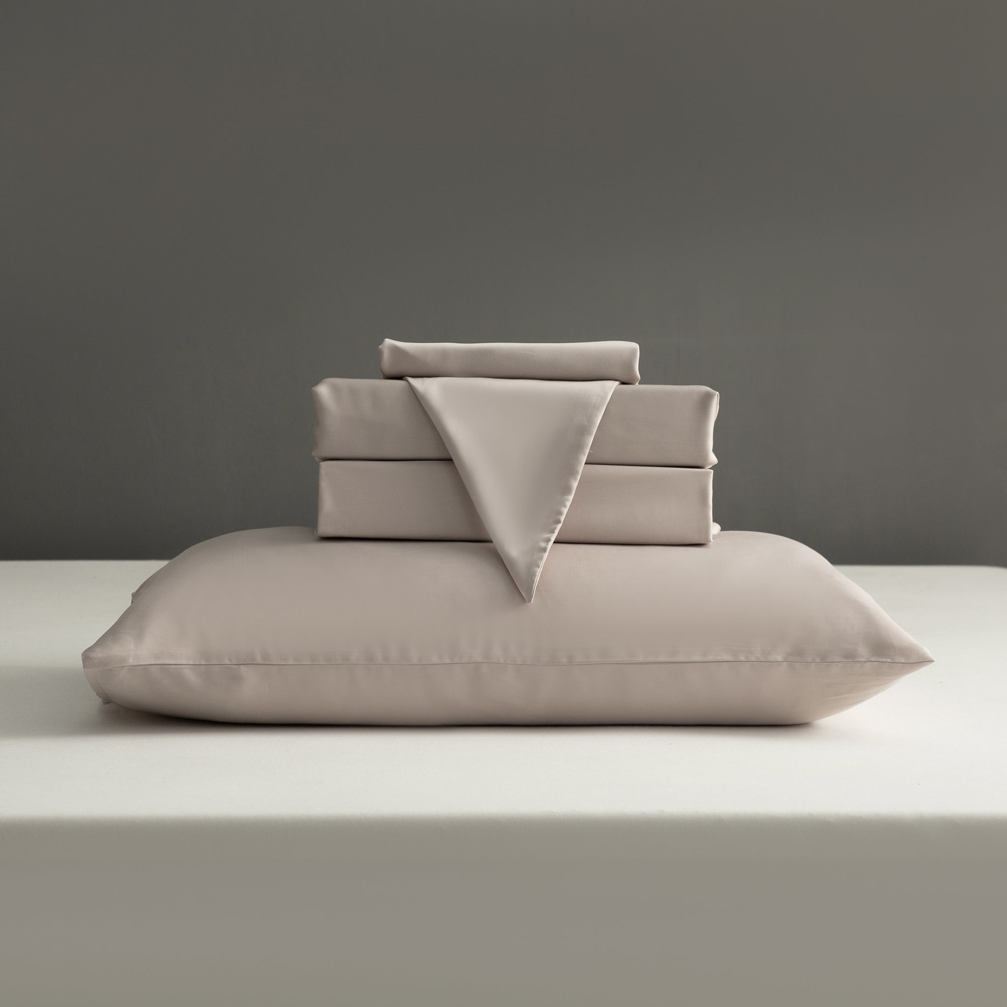 Khaki 100% Tencel Sheets Set - Victory Symbol