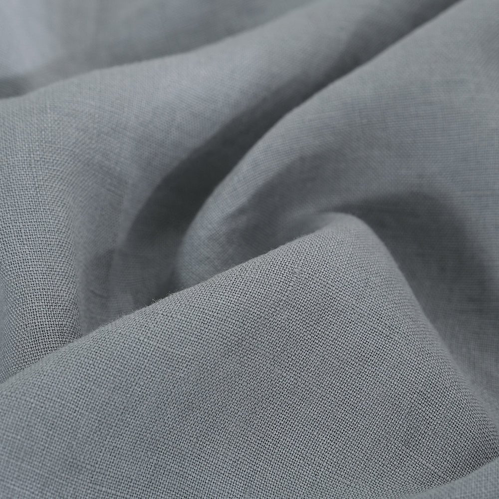 Light Grey 100% Organic Linen Fitted Sheet - Victory Symbol