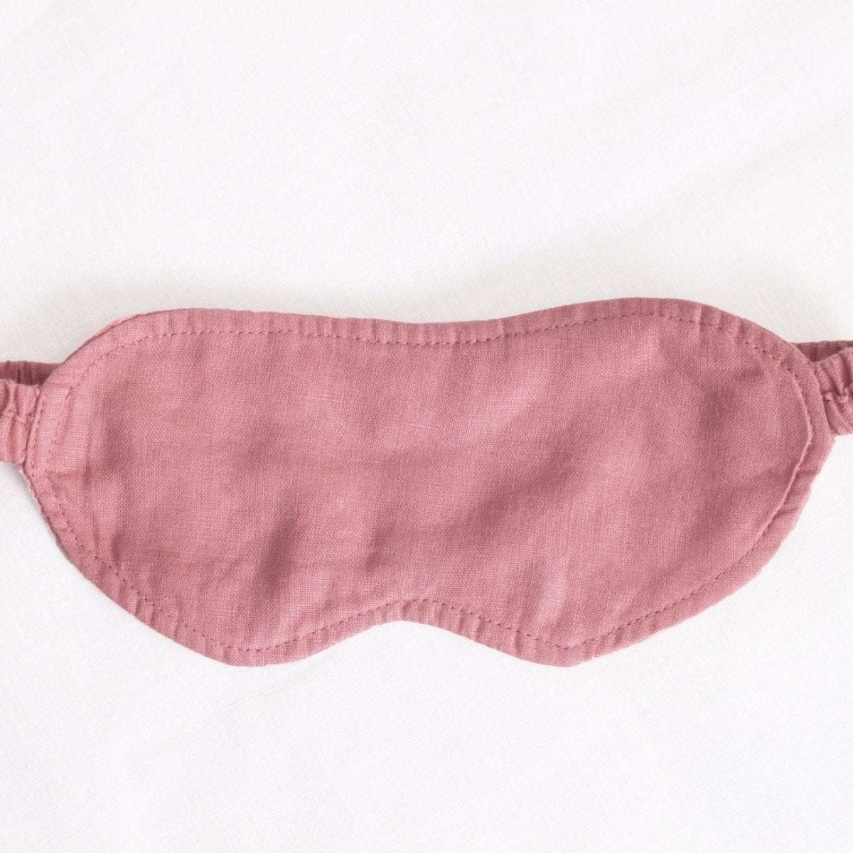 Light Plum 100% Organic Linen Eye Mask - Victory Symbol