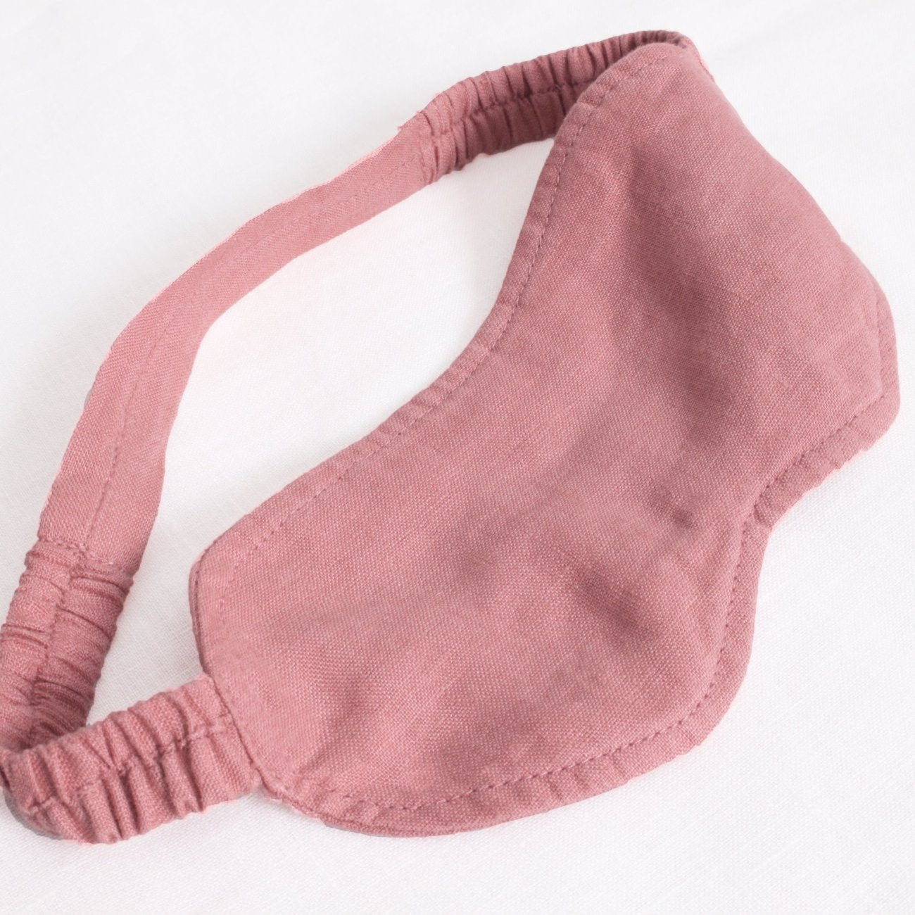 Light Plum 100% Organic Linen Eye Mask - Victory Symbol