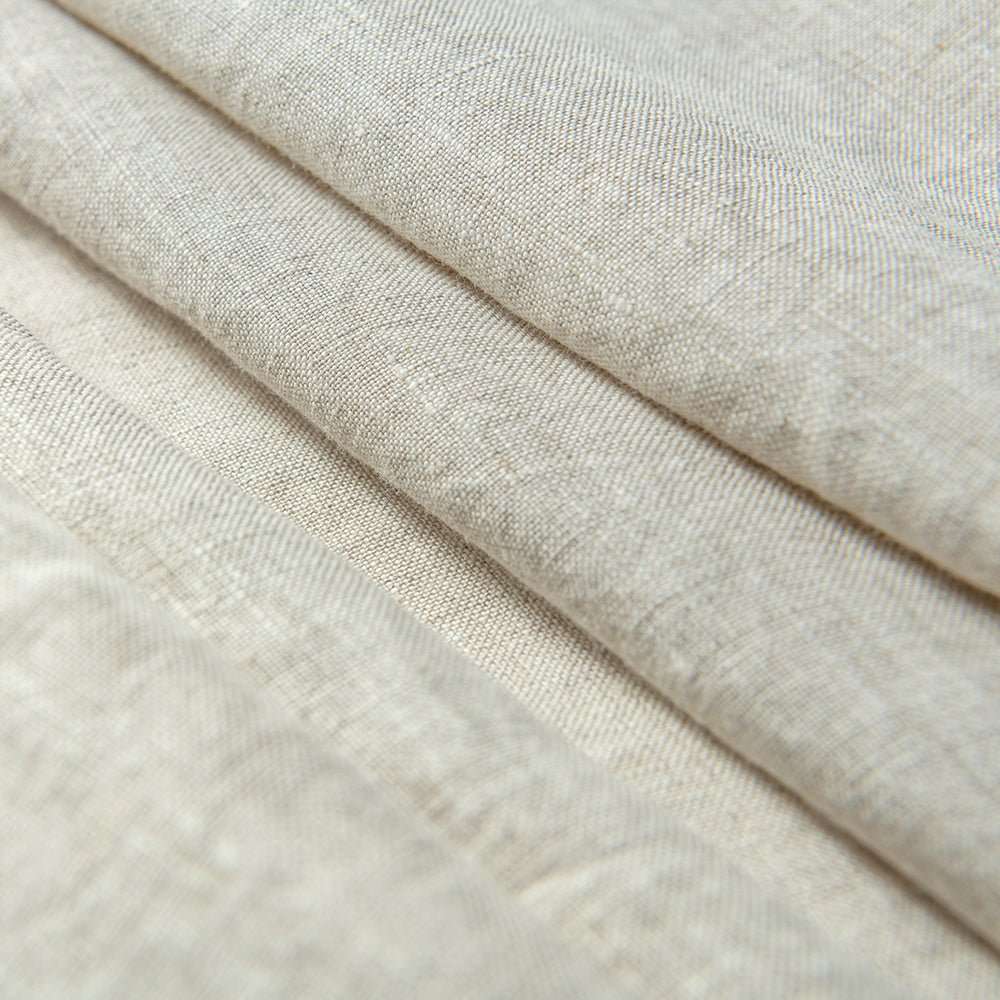 Natural Undyed Linen 100% Organic Linen Curtain for Bedroom Living Room - Victory Symbol