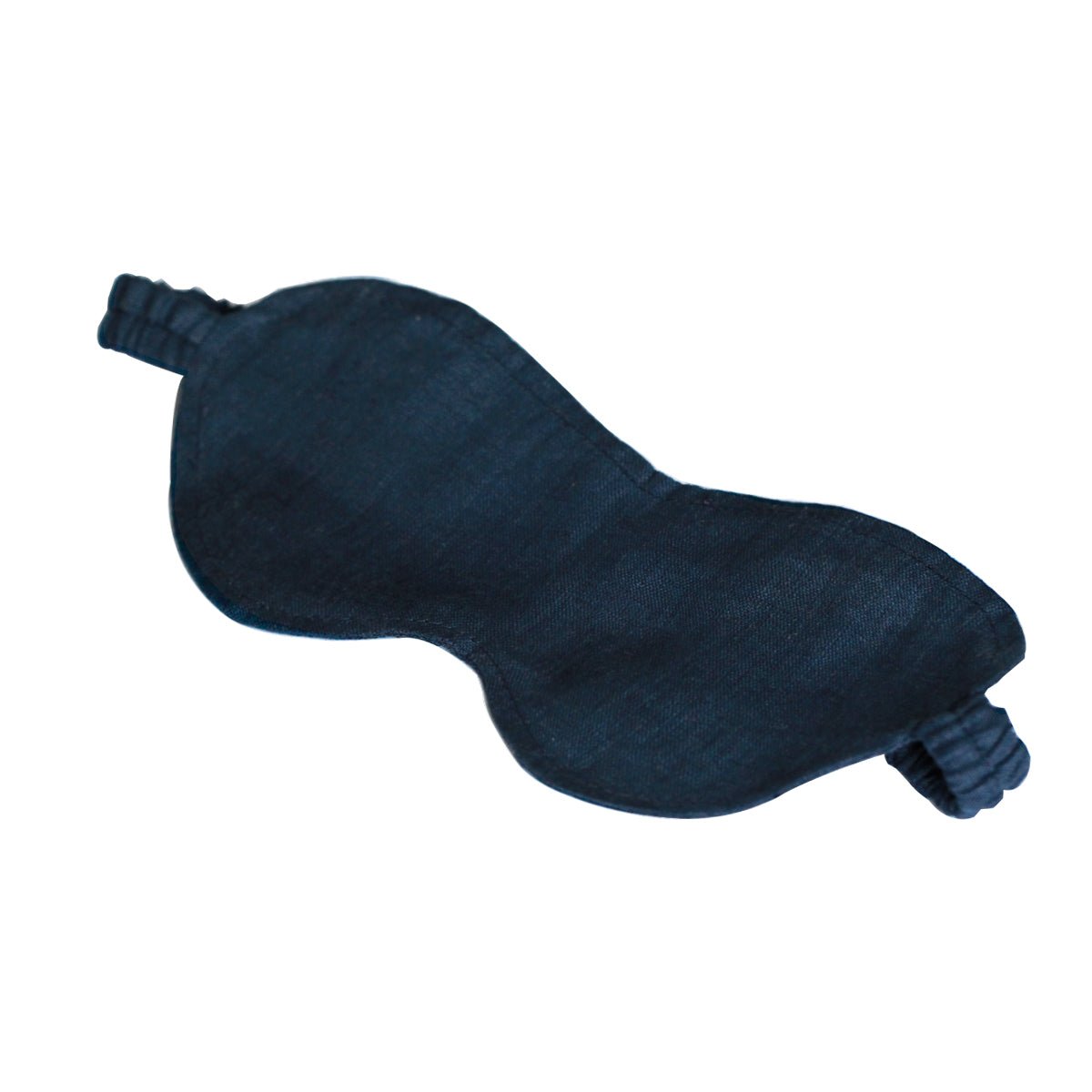 Navy 100% Organic Linen Eye Mask - Victory Symbol