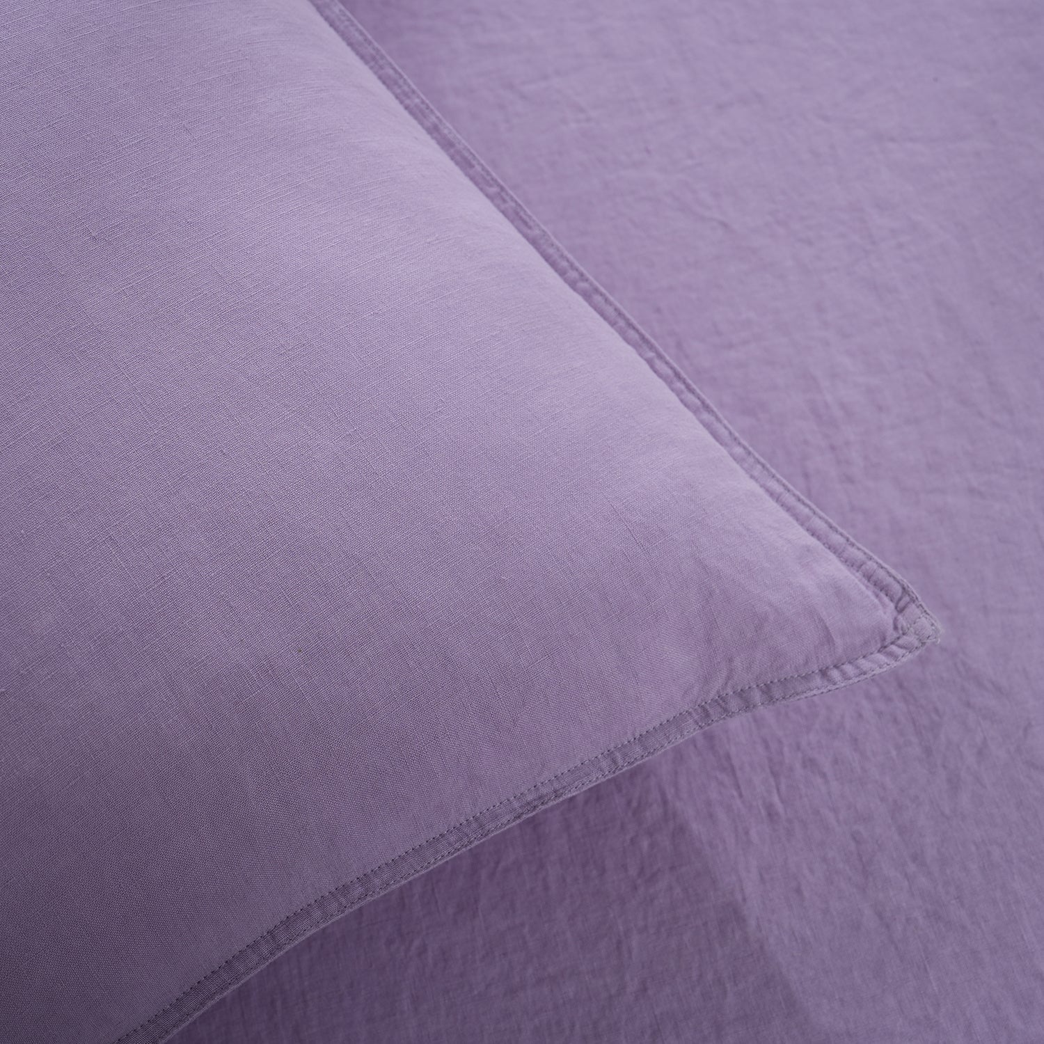 Purple Lavender 100% Organic Linen Pillowcases - Victory Symbol